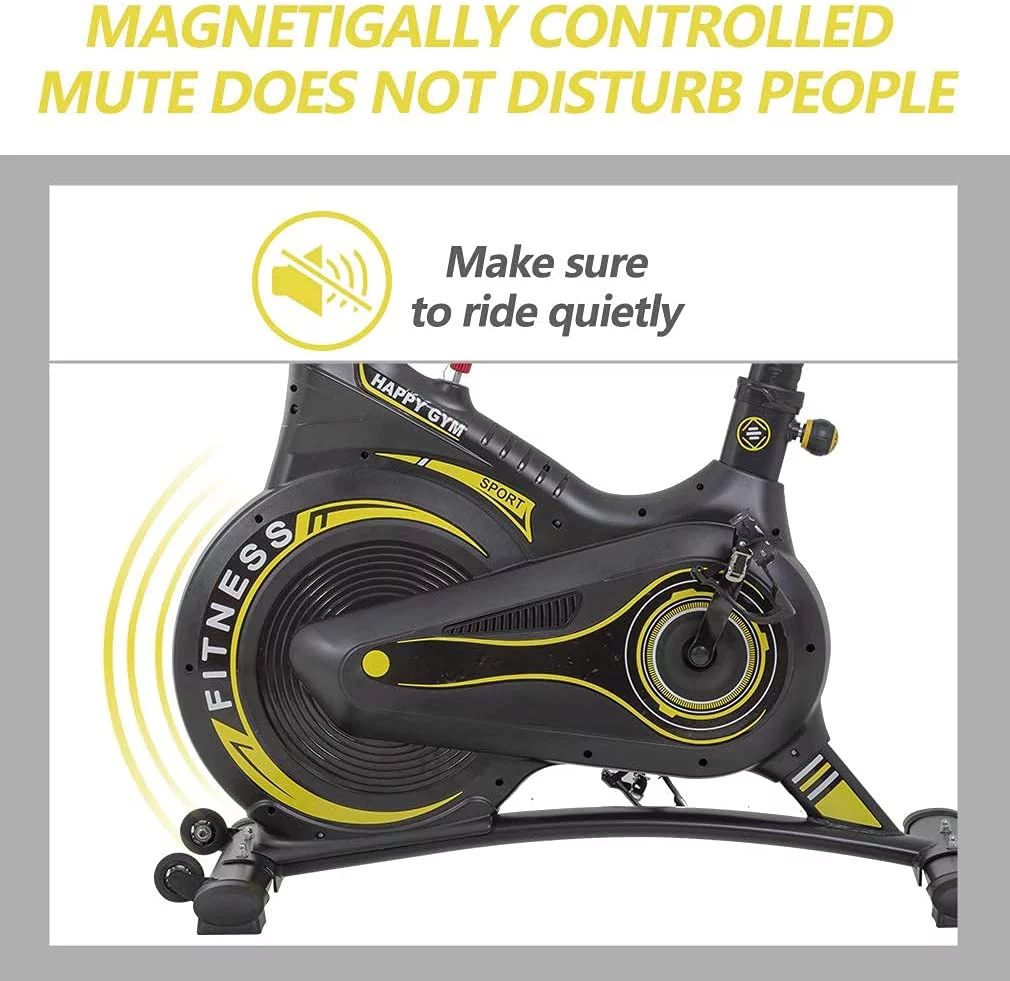 FDW Exercise Bike Cycle Stationary Indoor/Outdoor Fitness Equipment W/LCD Display Resistance Adjustment Easy To Move , Black - Womvr