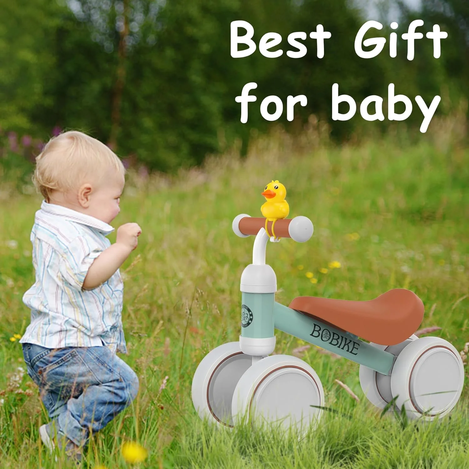 Bobike Baby Balance Bike Toys for 1 Year Old 10-24 Months Toddler Walker Bicycle Pink - Womvr