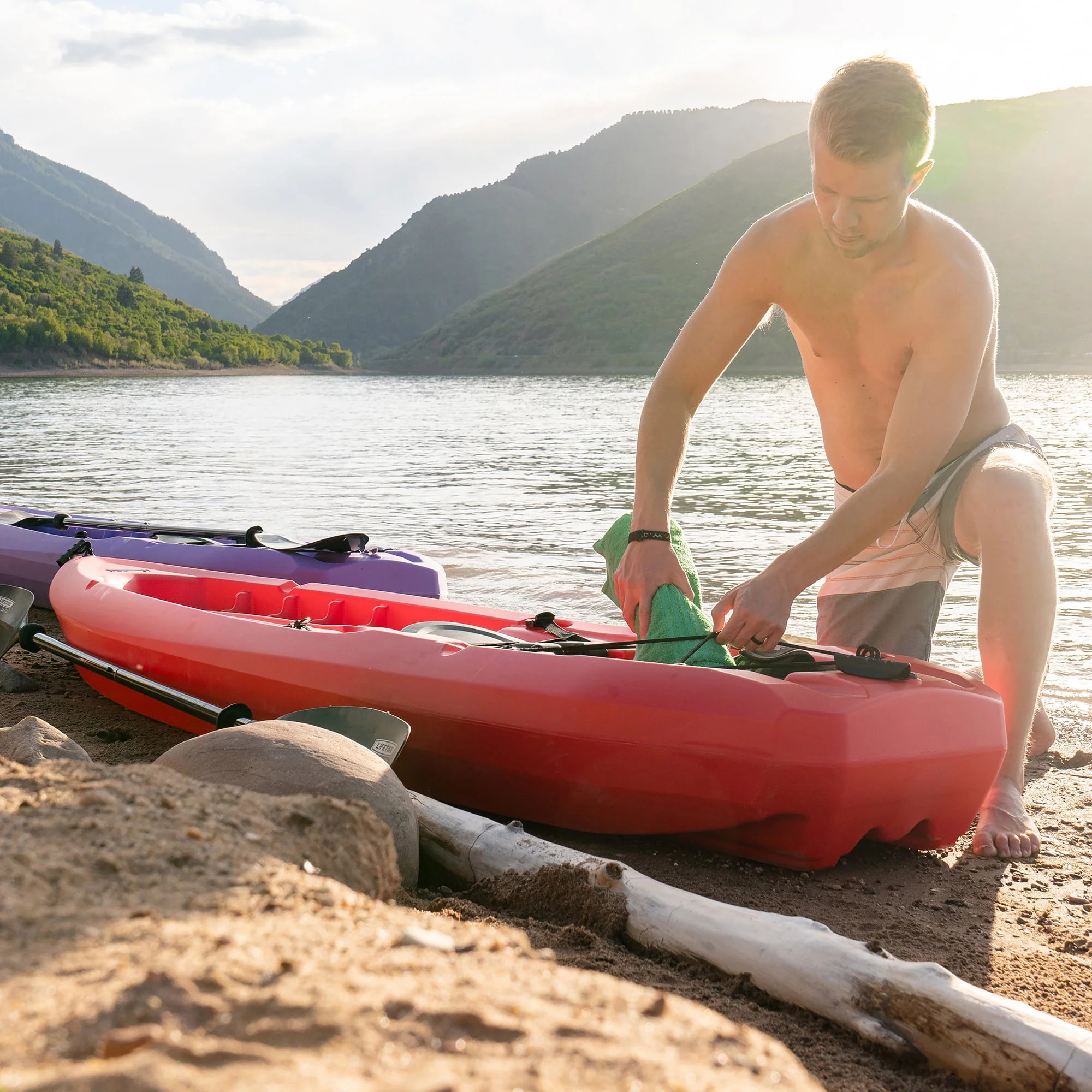 Lifetime Daylite 8 ft Sit-on-Top Kayak, Red (90775) - Womvr