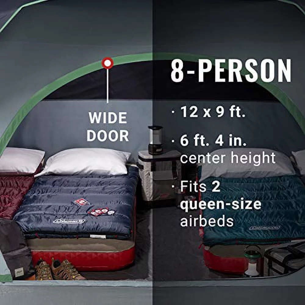Coleman Skydome 8-Person Camping Tent - Blue Nights [2000036527] - Womvr