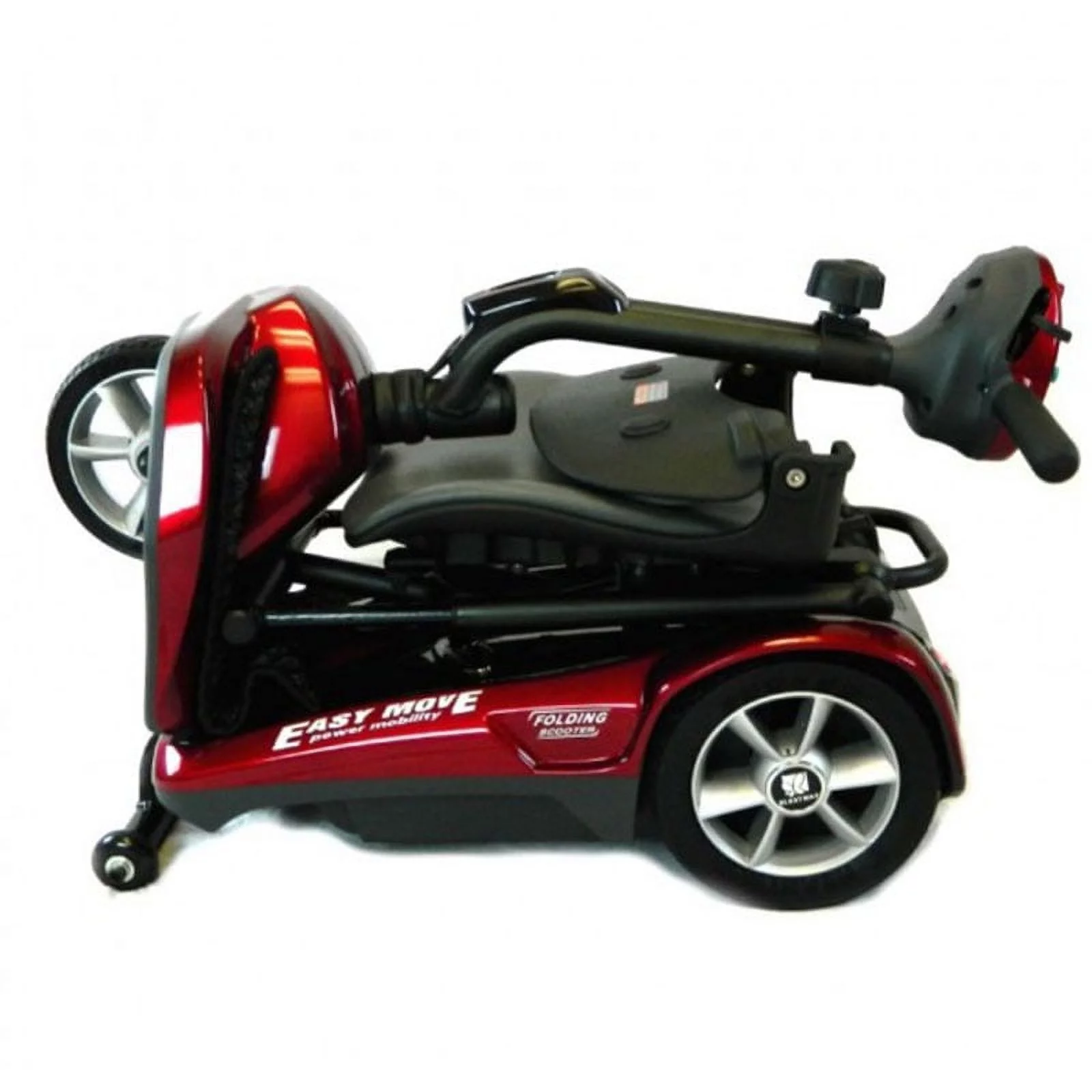 EV Rider Transport AF Automatic Folding Mobility Scooter, Burgundy Red, 3 Year Warranty - Womvr