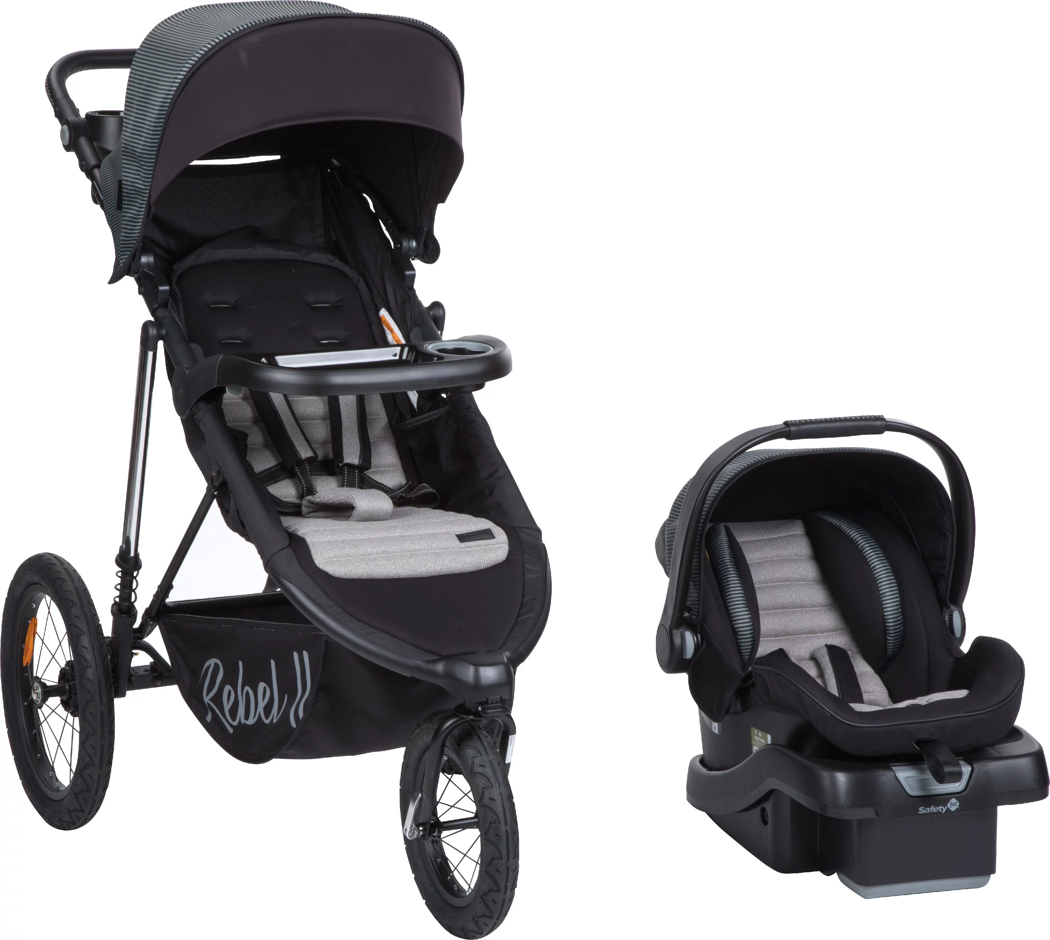 Monbebe Rebel II  All in One Travel System Stroller with Rear-Facing Infant Car Seat, Soho - Womvr
