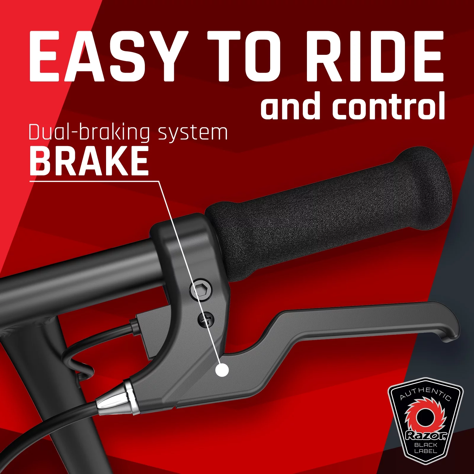 Razor Black Label E100 Electric Scooter – Blue, up to 10 mph, 8