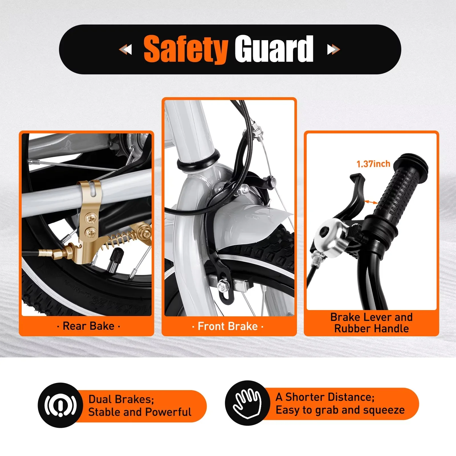 TFCFL 14 inch Kids Bike Bicycle Children Cycle Bikes Gift With With Safety Training Wheels - Womvr