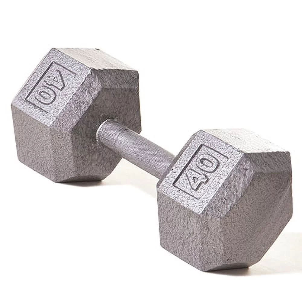 Champion Barbell?l Solid cast-iron Hex Dumbbell 3 -100lbs (SOLD INDIVIDUALLY) - Womvr