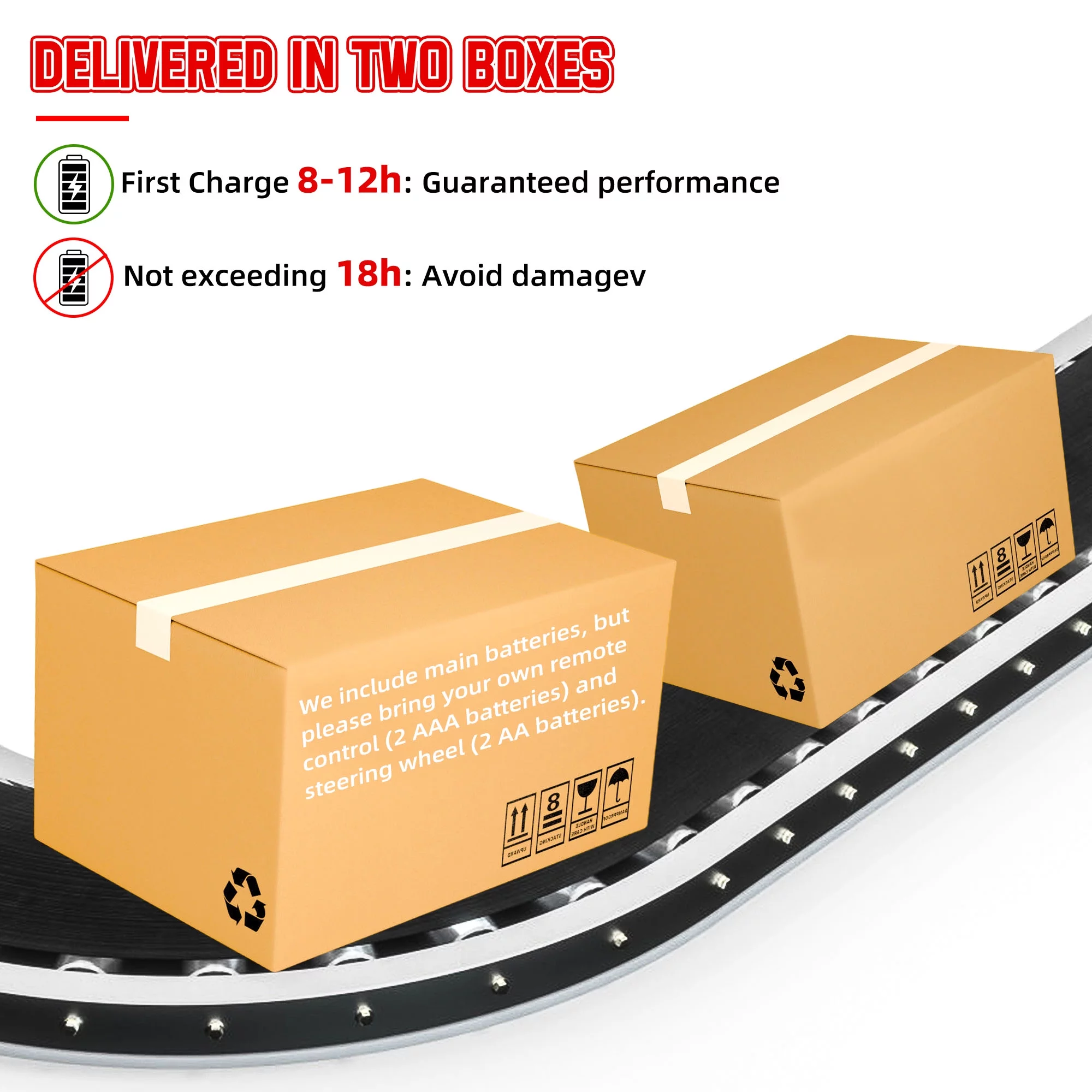 Wisairt 24V Kids Ride on Truck, 2 Seater Powered Ride on Car w/ Remote Control and Storage Space, 3 Speeds, Bluetooth, LED Lights (Black) - Womvr