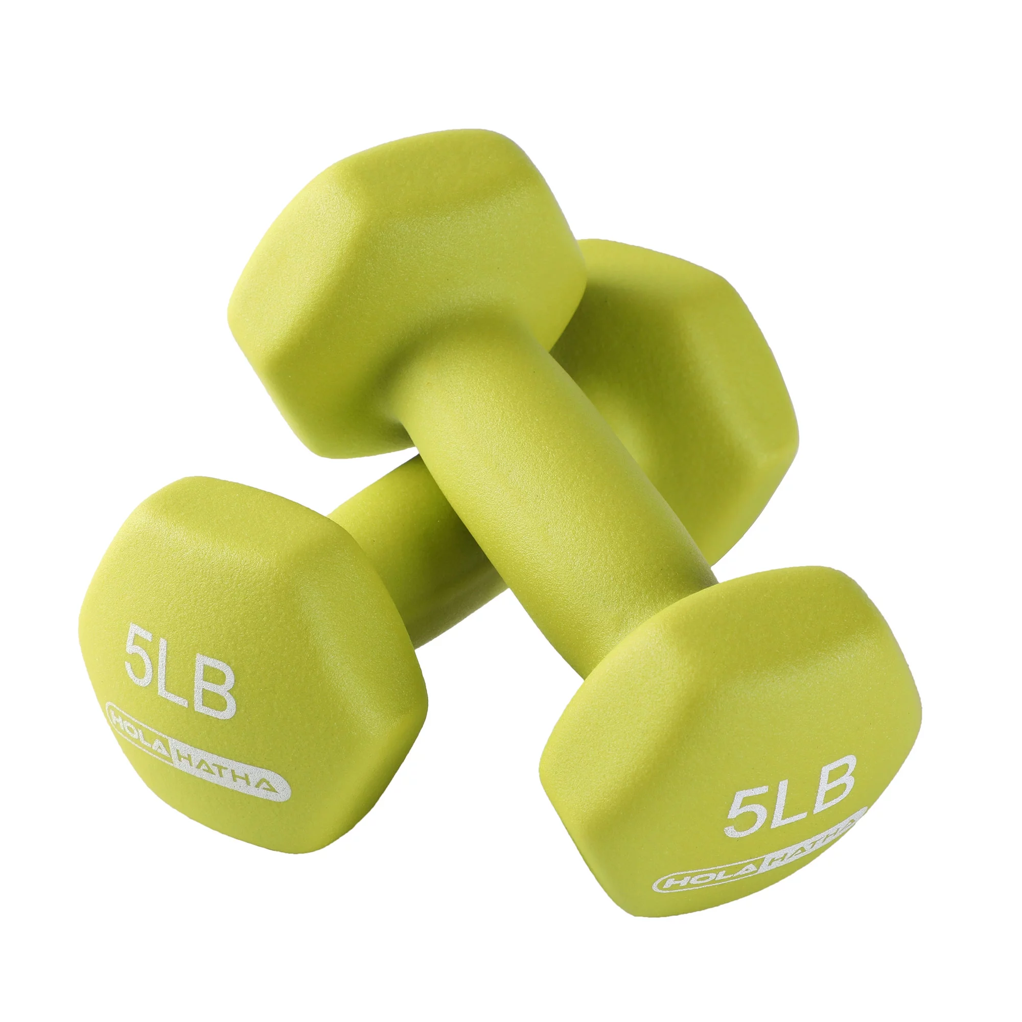 HolaHatha 3, 5, and 8 Pound Dumbbell Hand Weight Set with Storage Rack, Multi - Womvr