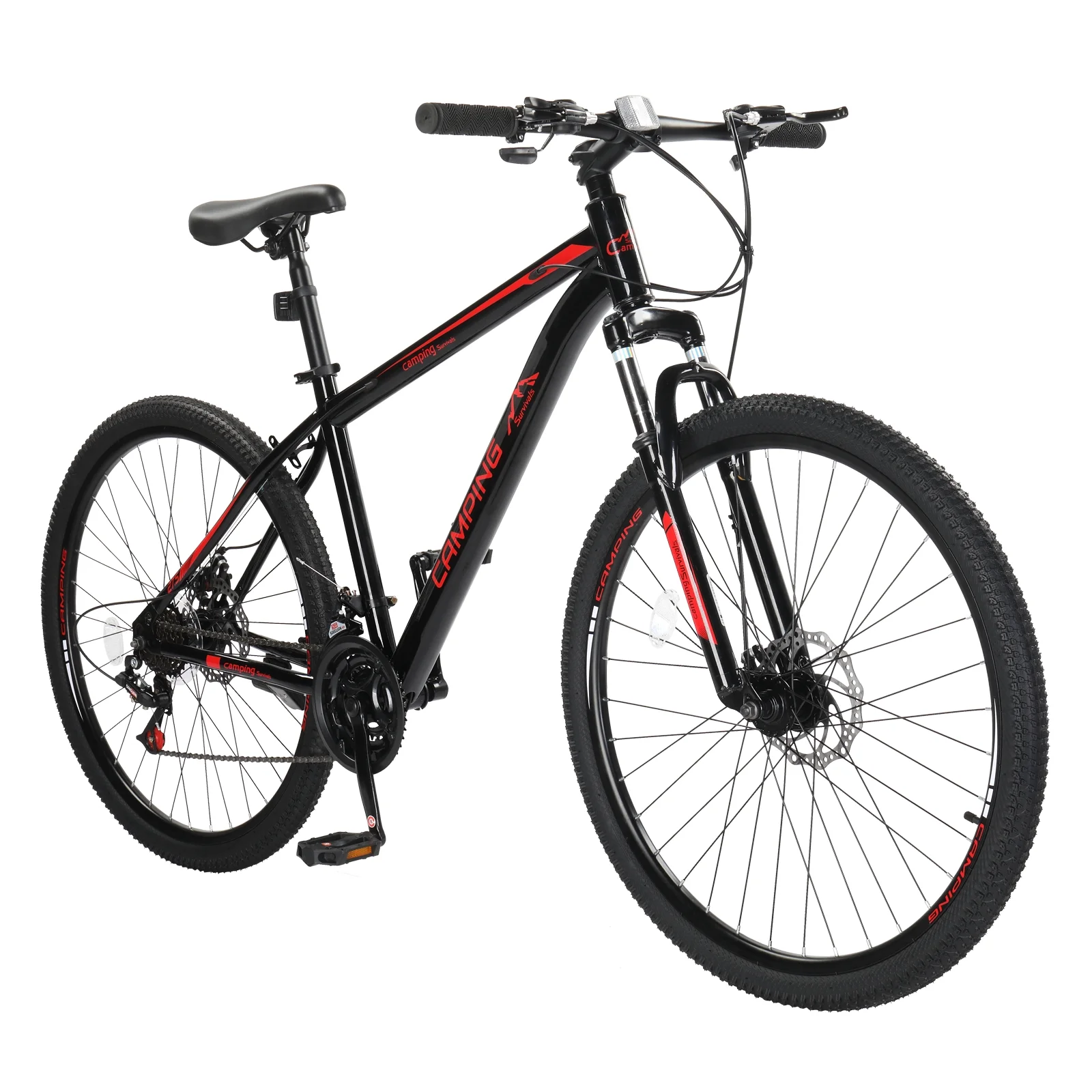 UBesGoo 27.5in Mountain Bike 21 Speed for Adult with Disc Brakes & Suspension, Black - Womvr