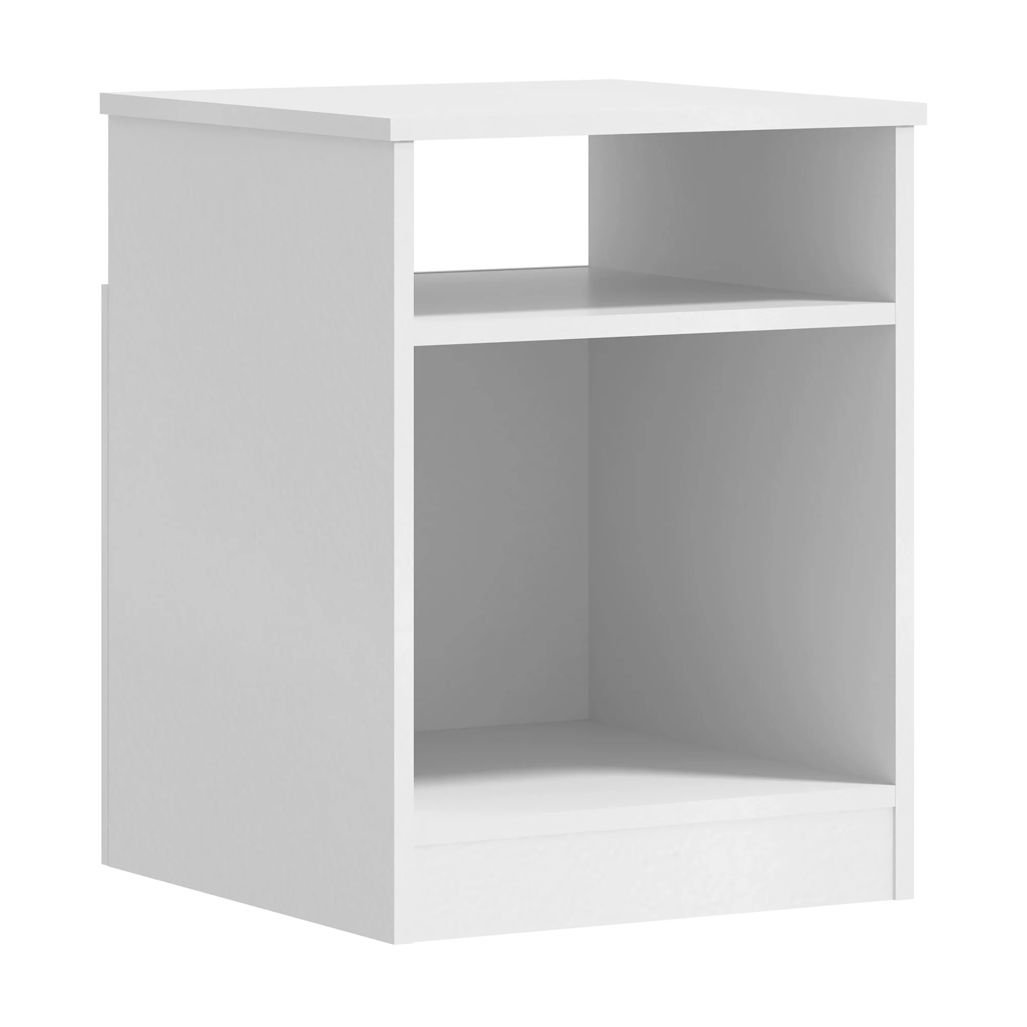 Mainstays Ardent Open Shelf Nightstand, White - Womvr