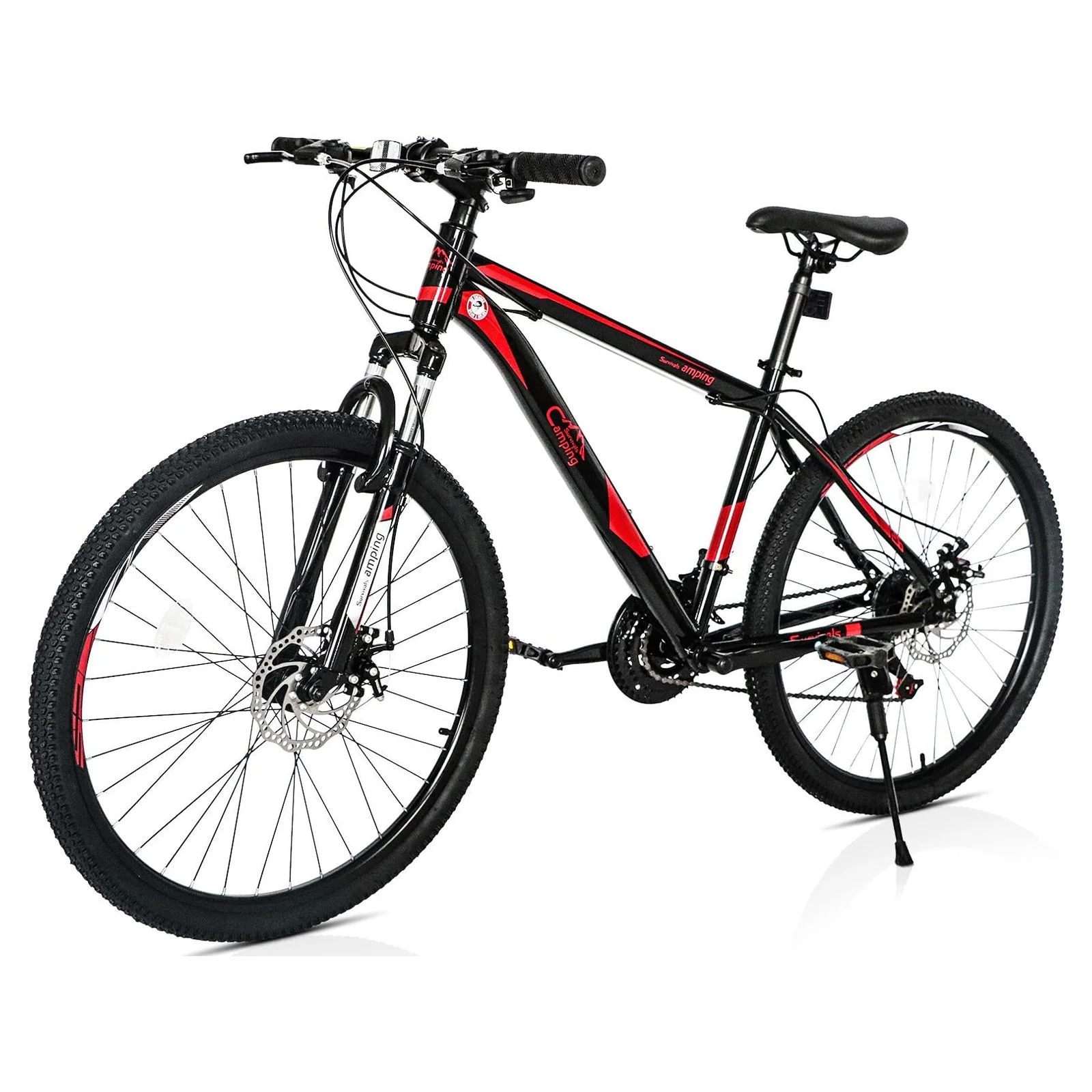 UBesGoo Mountain Bike 21-Speed with 26 inch Wheels for Unisex, Red/Black - Womvr