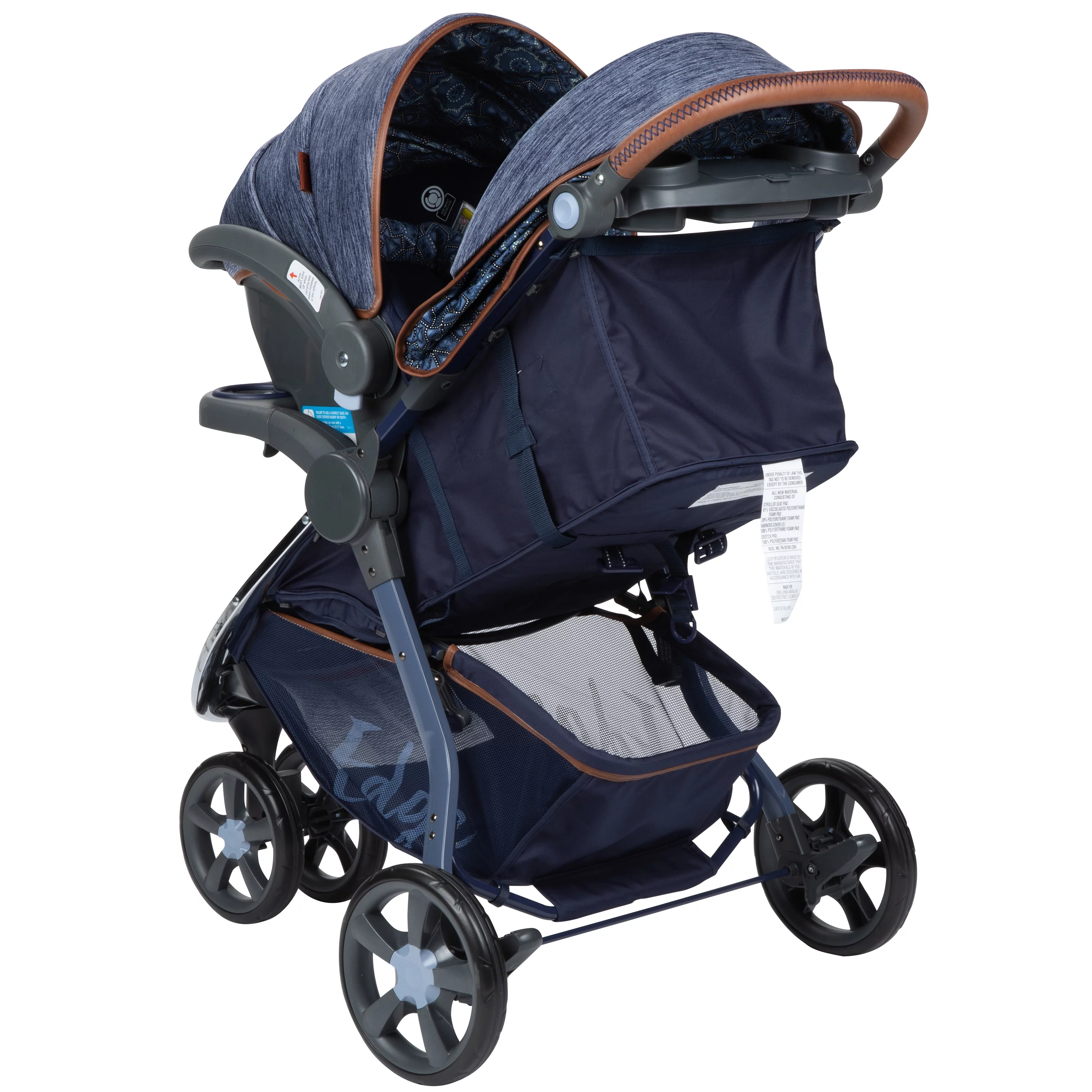 Monbebe Edge Travel System Stroller and Rear-Facing Infant Car Seat, Boho - Womvr