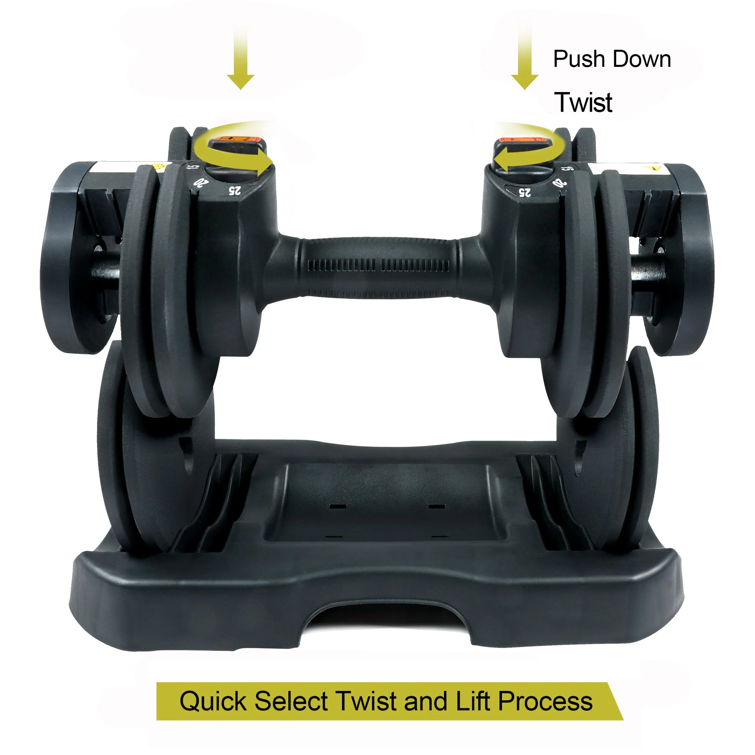 PRCTZ, 10-30lb Quick Select Adjustable Dumbbell Pair with Dumbbell Stand Combo - Womvr