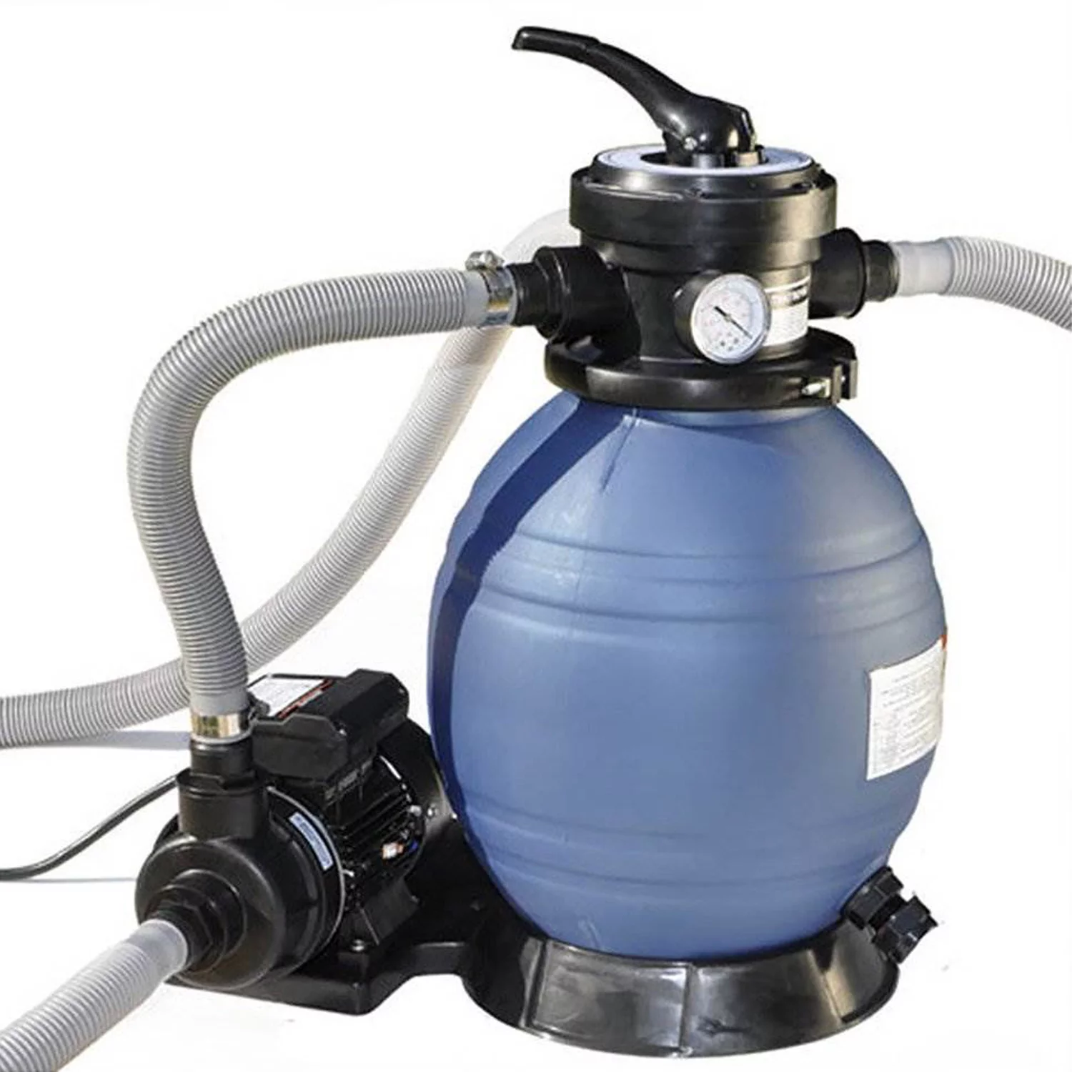 Aquarian 18 Foot by 52 Inch Steel Frame Outdoor Above Ground Pool, Gray - Womvr