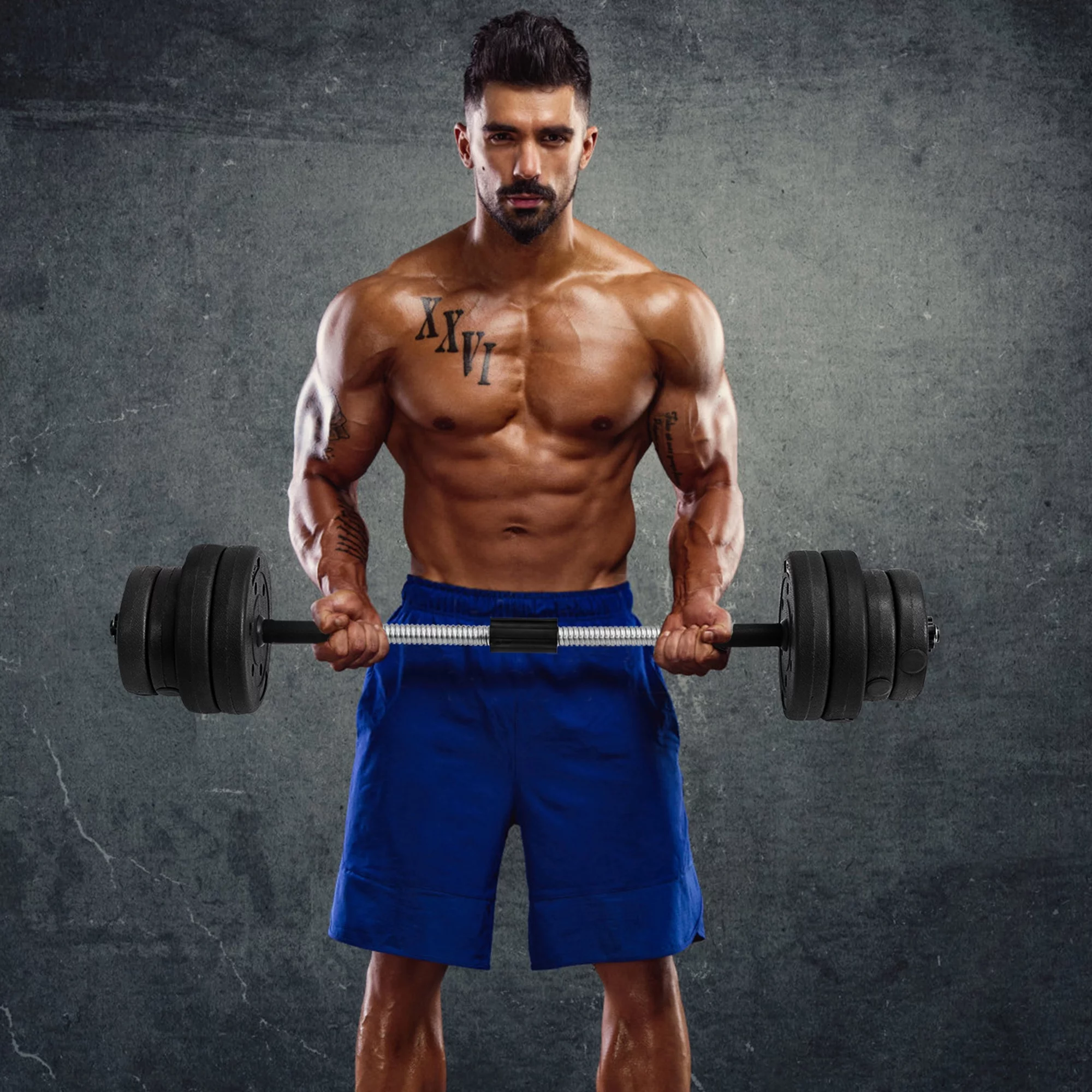 Gymax 66Lbs 2 in 1 Adjustable Dumbbell Set Strength Training Set Home Gym Exercise - Womvr