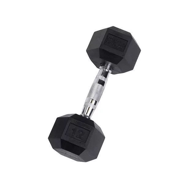 YORK Rubber Hex Dumbbell (2.5-30 lb.) - Womvr