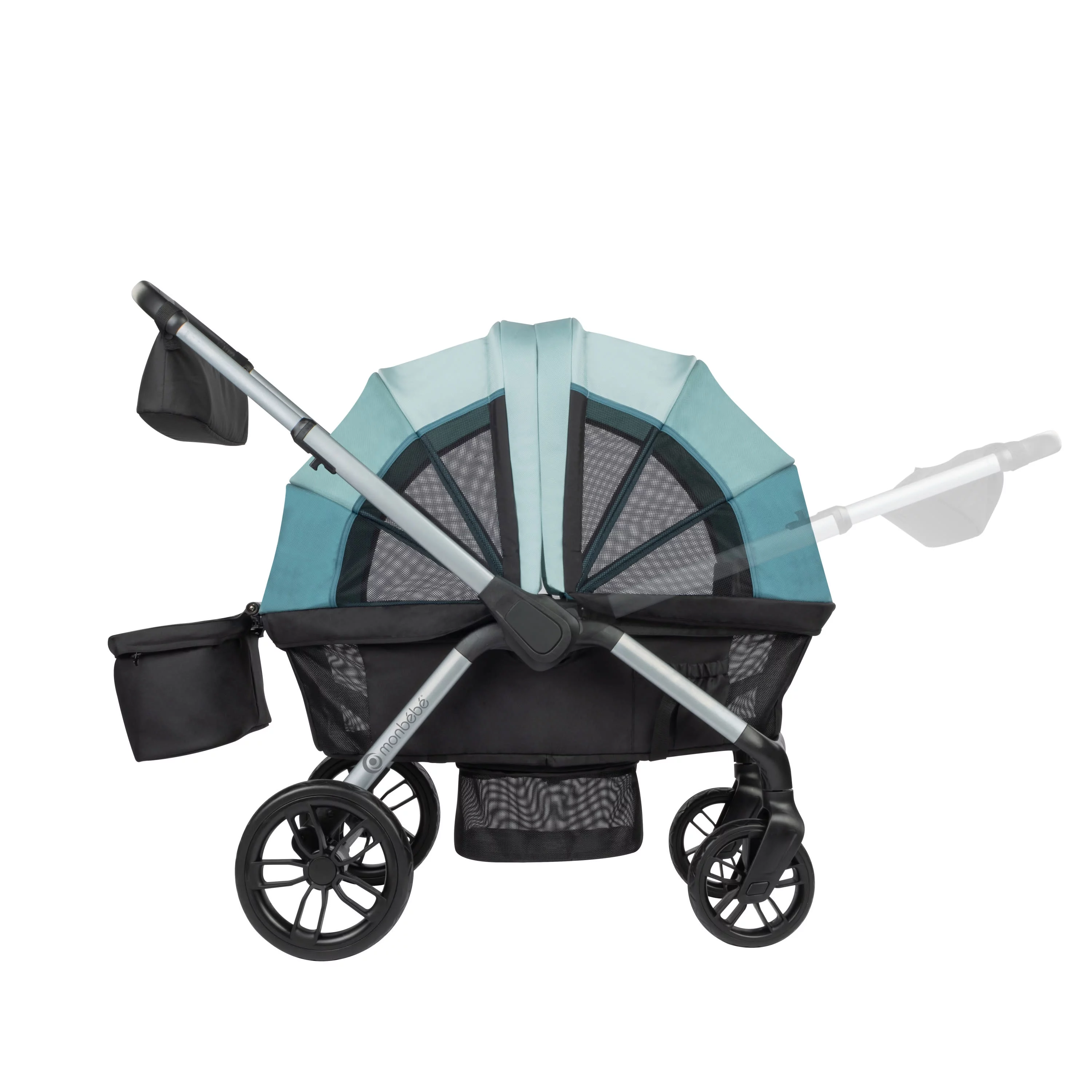 Monbebe Everyday Outings Wagon Stroller, Cobblestone Grey - Womvr