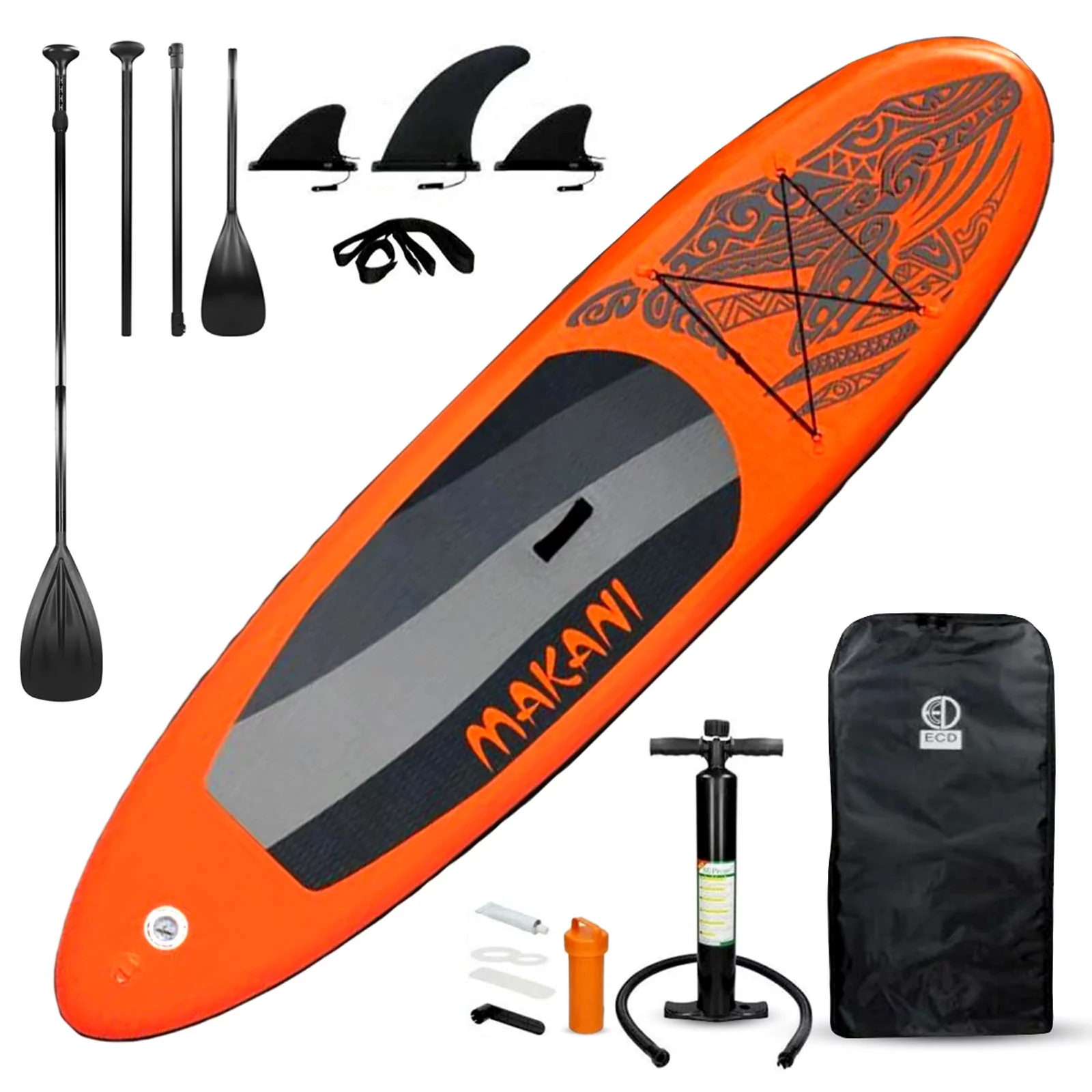 JSP Stand Up Inflatable Paddle Board 10.5' SUP Blow Up Boat 330 lb Capacity - Womvr