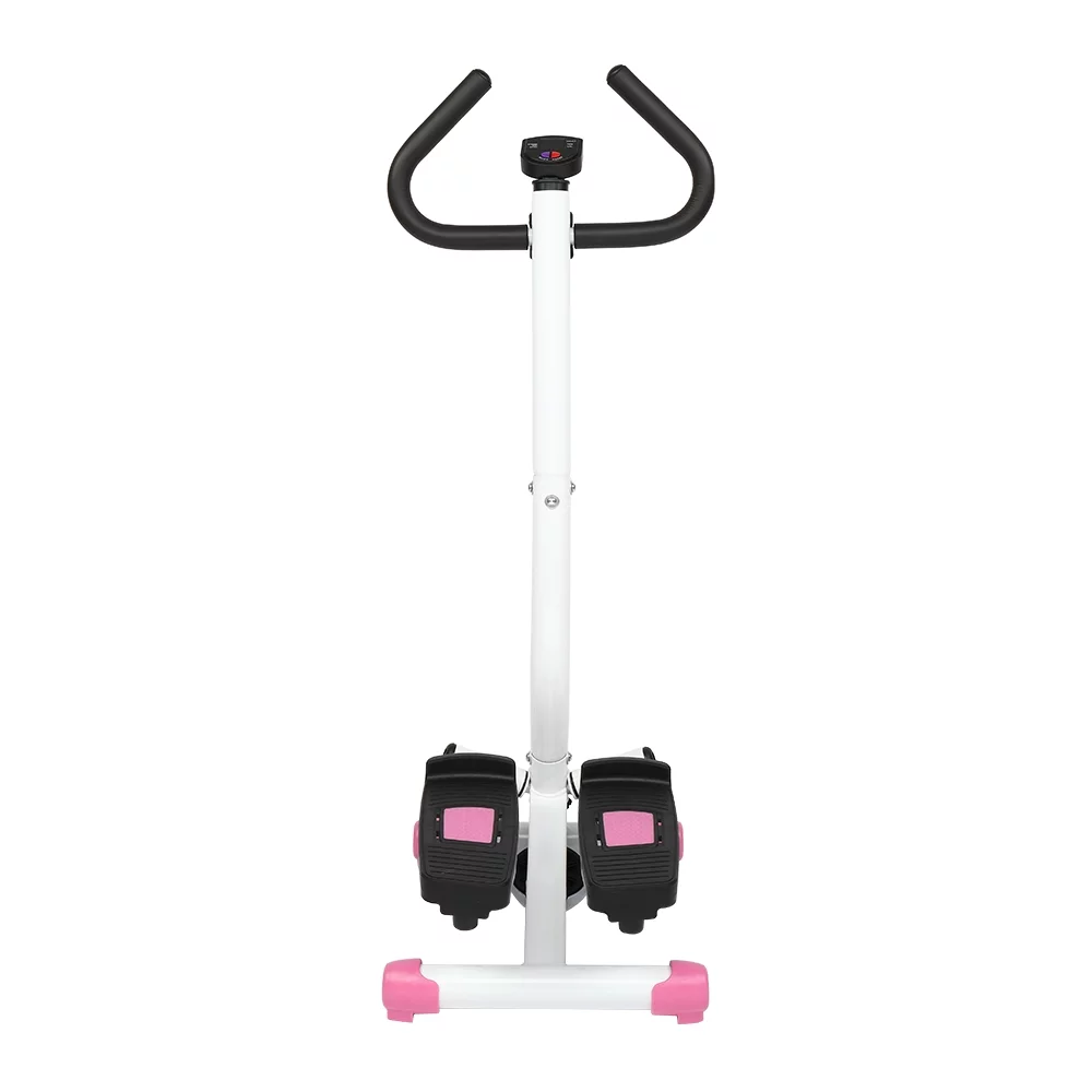 UBesGoo Mini Aerobic Stepper, Stair Climber Twist Fitness Machine with handle, Pink - Womvr