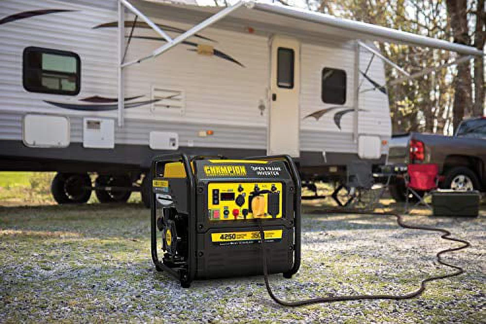 Champion Power Equipment 200954 4250-Watt RV Ready Open Frame Inverter Generator, Quiet Technology - Womvr