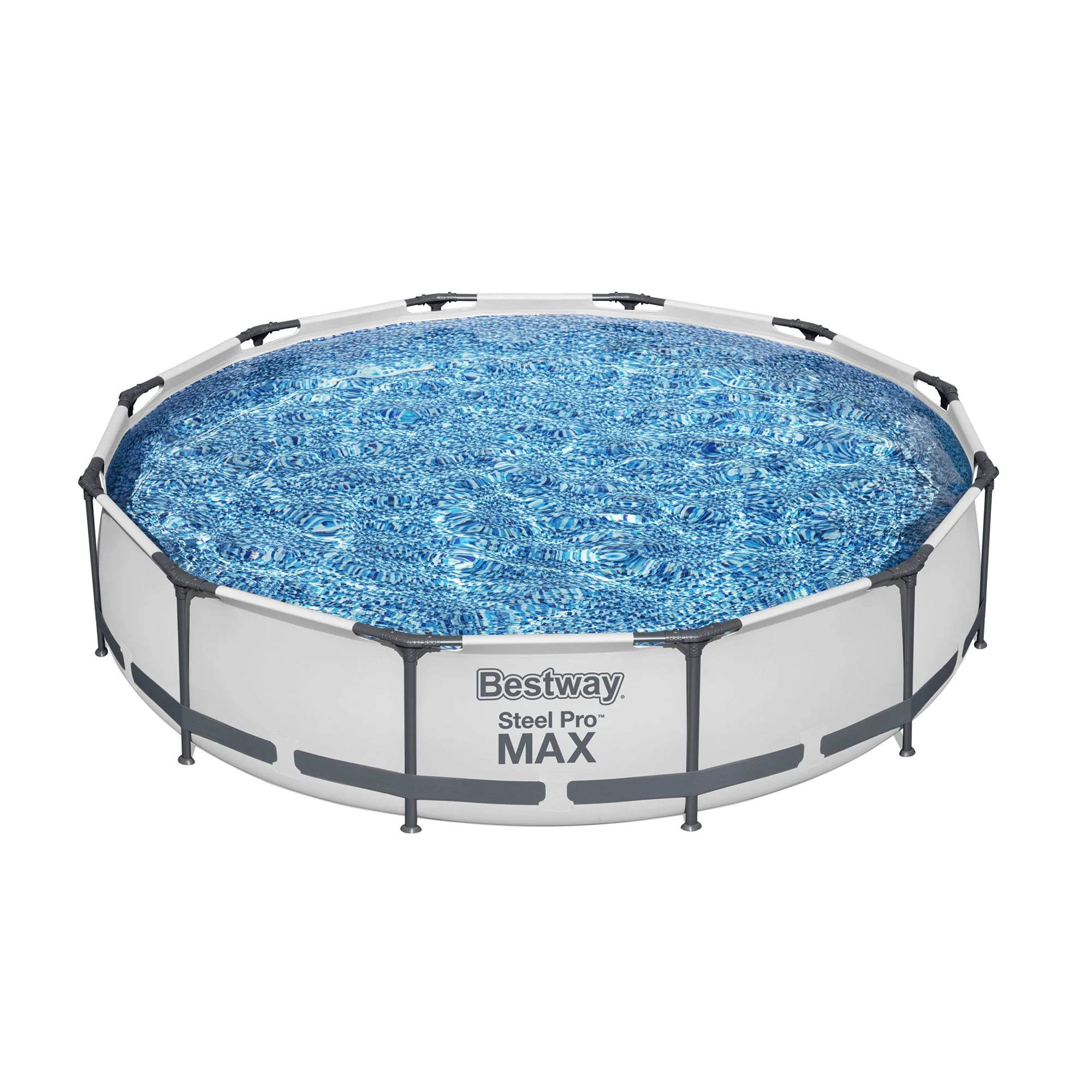 Bestway Steel Pro MAX 12 Foot by 30 Inch Above Ground Swimming Pool Set - Womvr