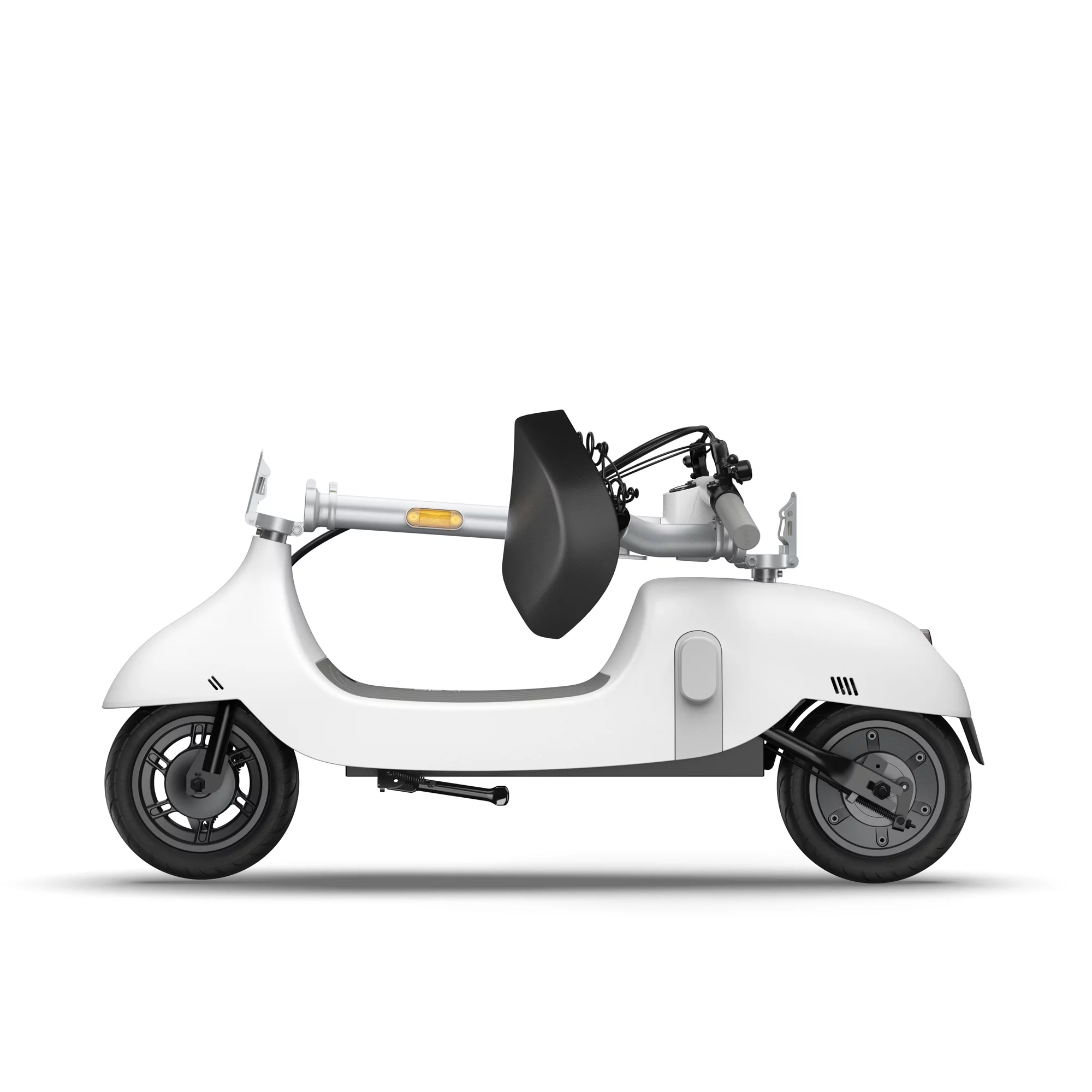 OKAI Ceetle Pro Electric Scooter with Foldable Seat w/35 Miles Operating Range & 15.5mph Max Speed - White - Womvr