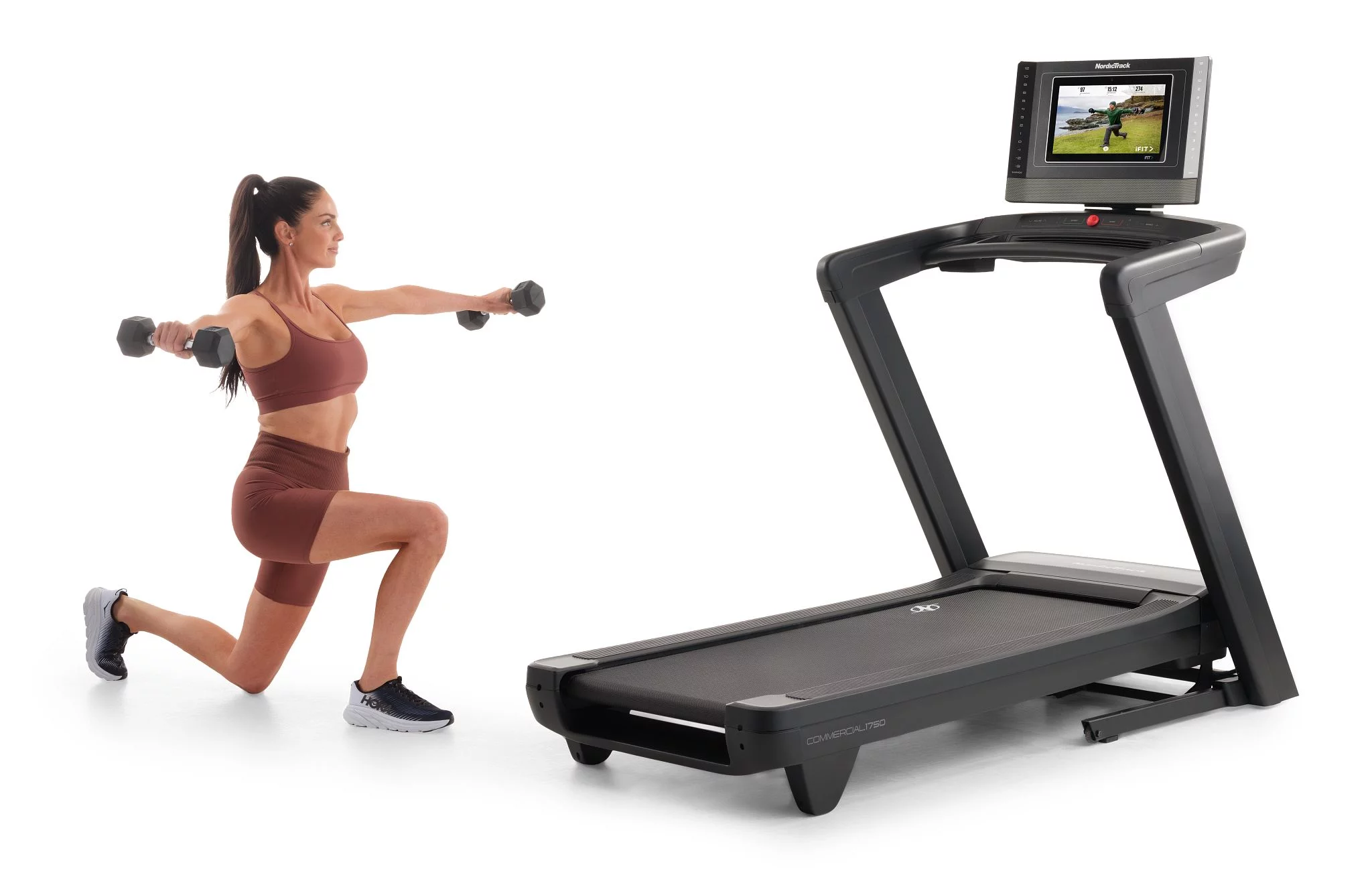NordicTrack Commercial Series 1750; iFIT-enabled Treadmill for Running and Walking with 14” Pivoting Touchscreen - Womvr