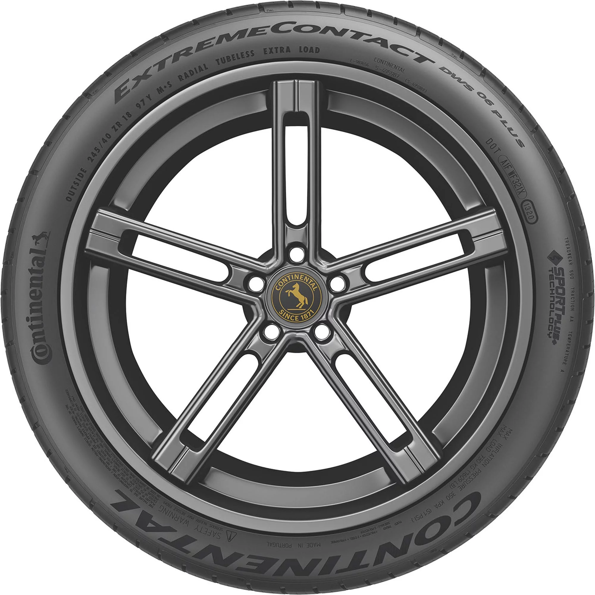 Continental ExtremeContact DWS06 PLUS All Season 275/35ZR18 95Y Passenger Tire Fits: 2006-07 Chevrolet Corvette Z06. 2008 Chevrolet Corvette 427 Limited Edition Z06 - Womvr