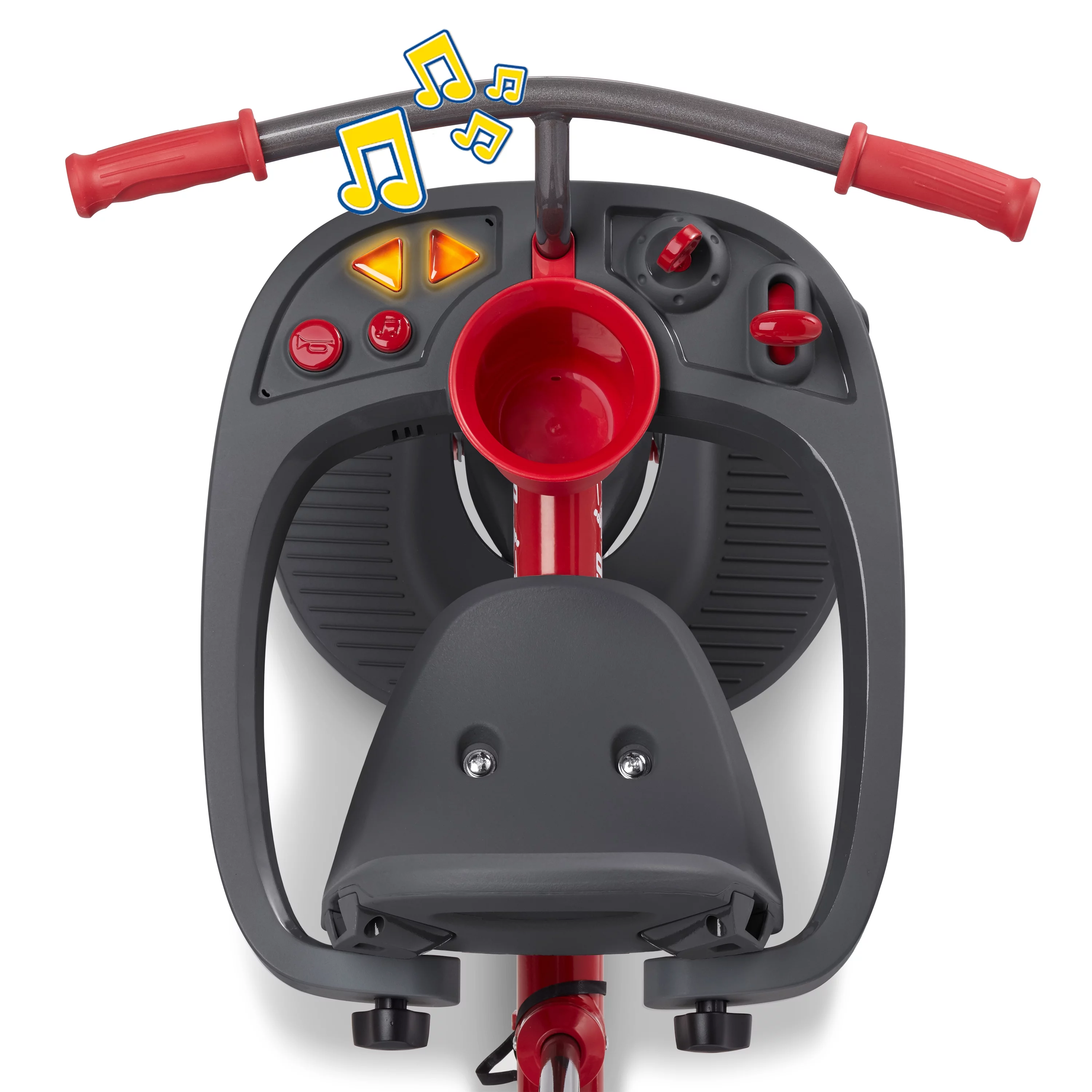 Radio Flyer, 4-in-1 Stroll 'N Trike with Activity Tray, Red & Gray, Convertible Tricycle,  Unisex - Womvr