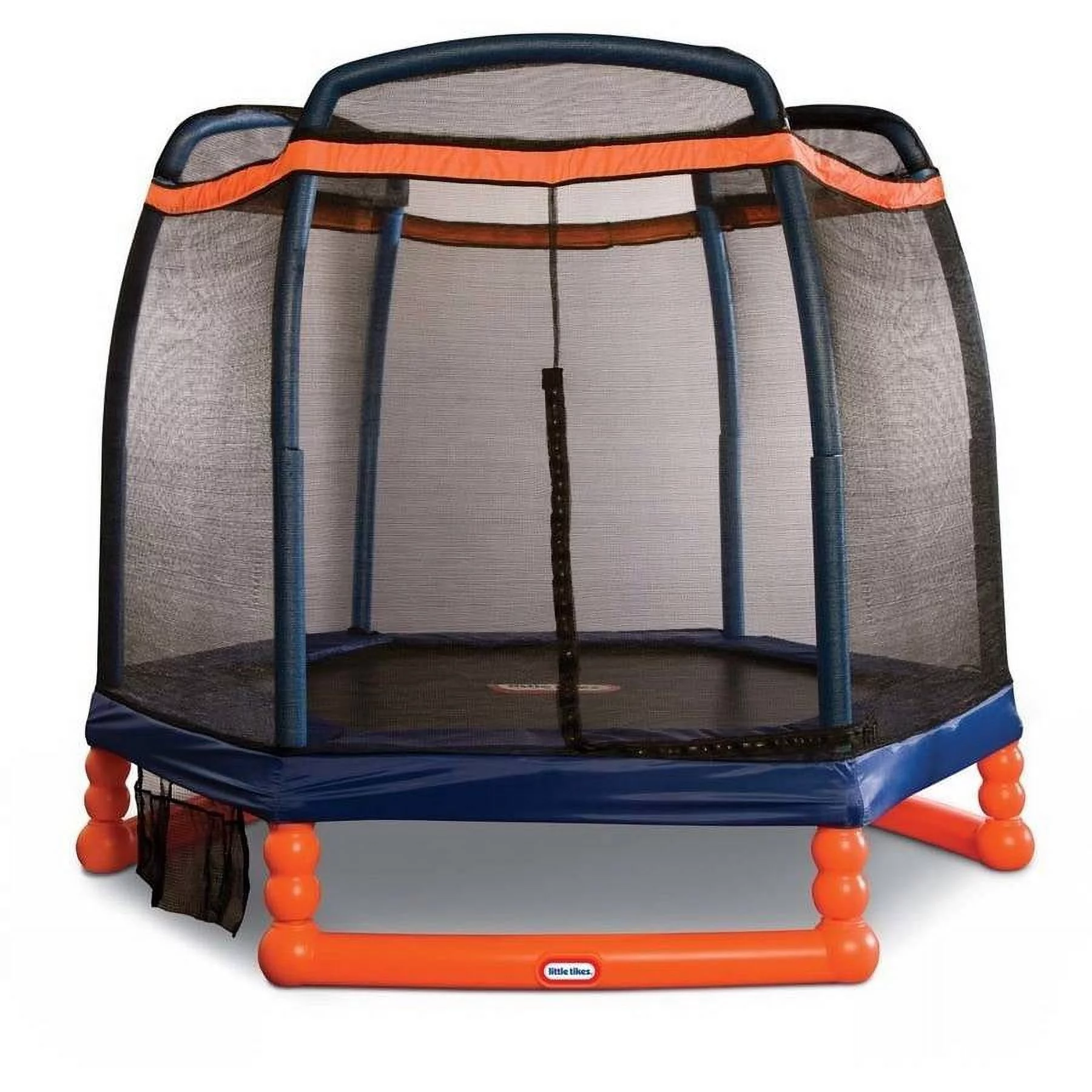 Little Tikes 7-Foot Trampoline, with Enclosure, Blue/Orange - Womvr