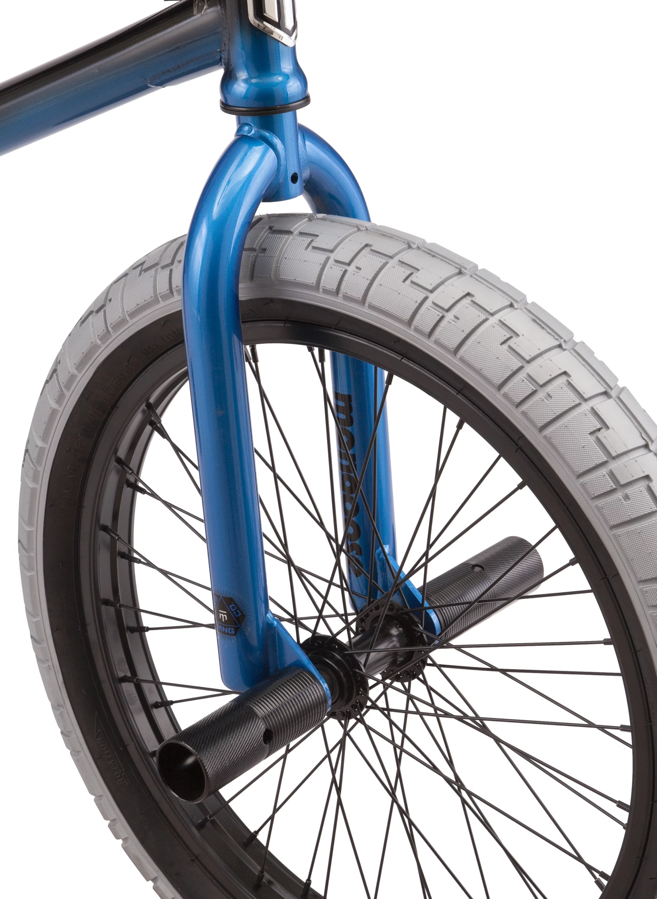 Mongoose Rebel X2 Kids Boys 20-in. BMX Bike, Black & Blue - Womvr