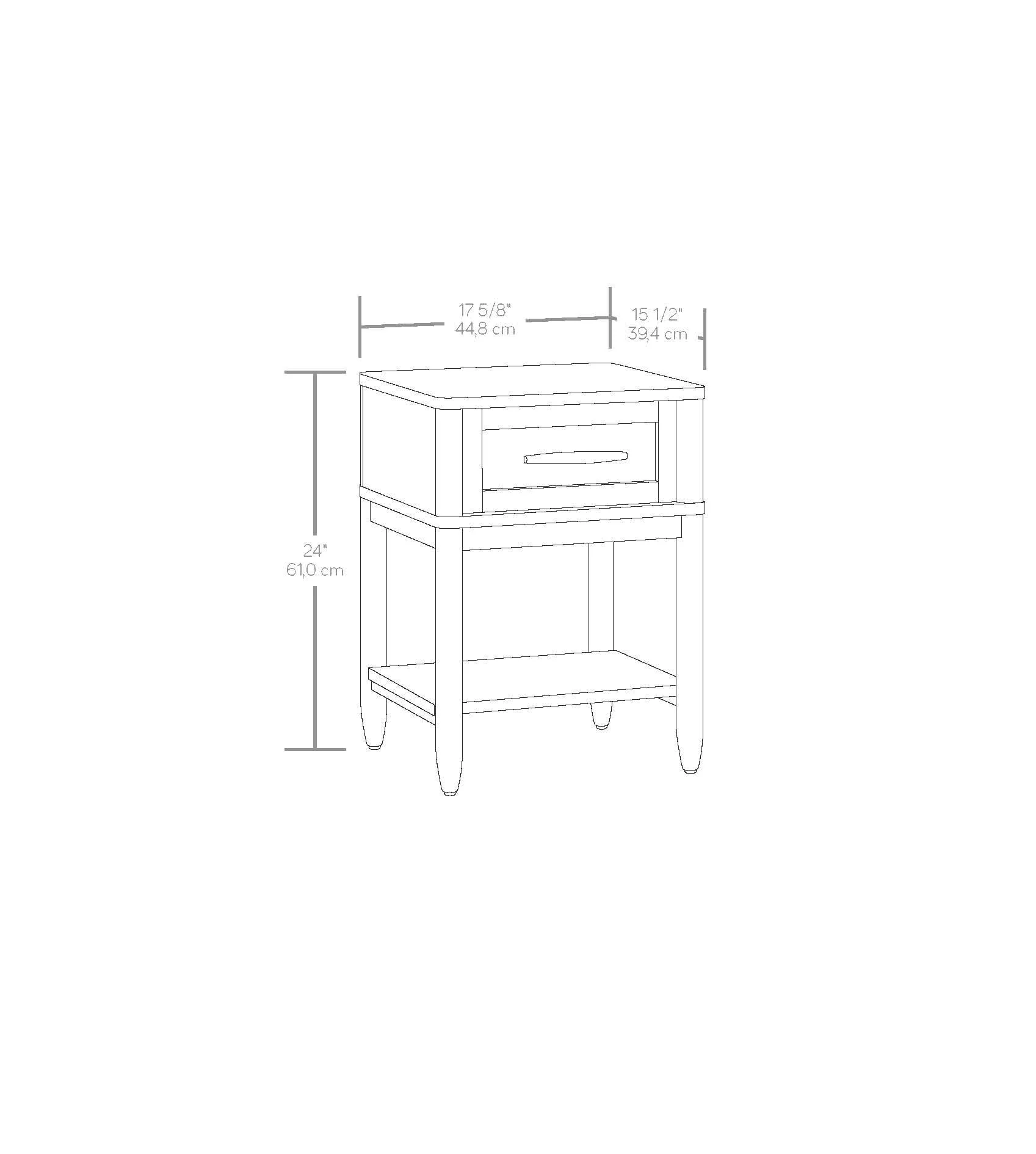 Better Homes & Gardens Springwood Caning Nightstand, Light Honey Finish - Womvr