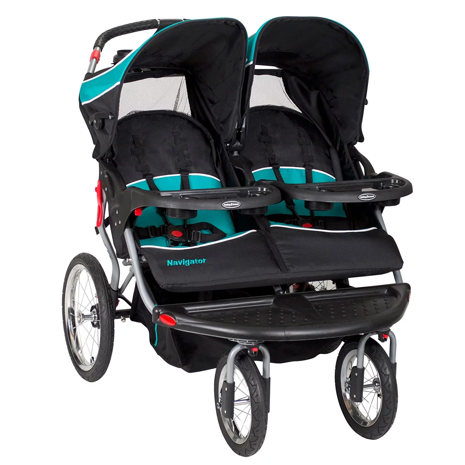 Baby Trend Navigator Double Jogger Stroller, Tropic - Womvr