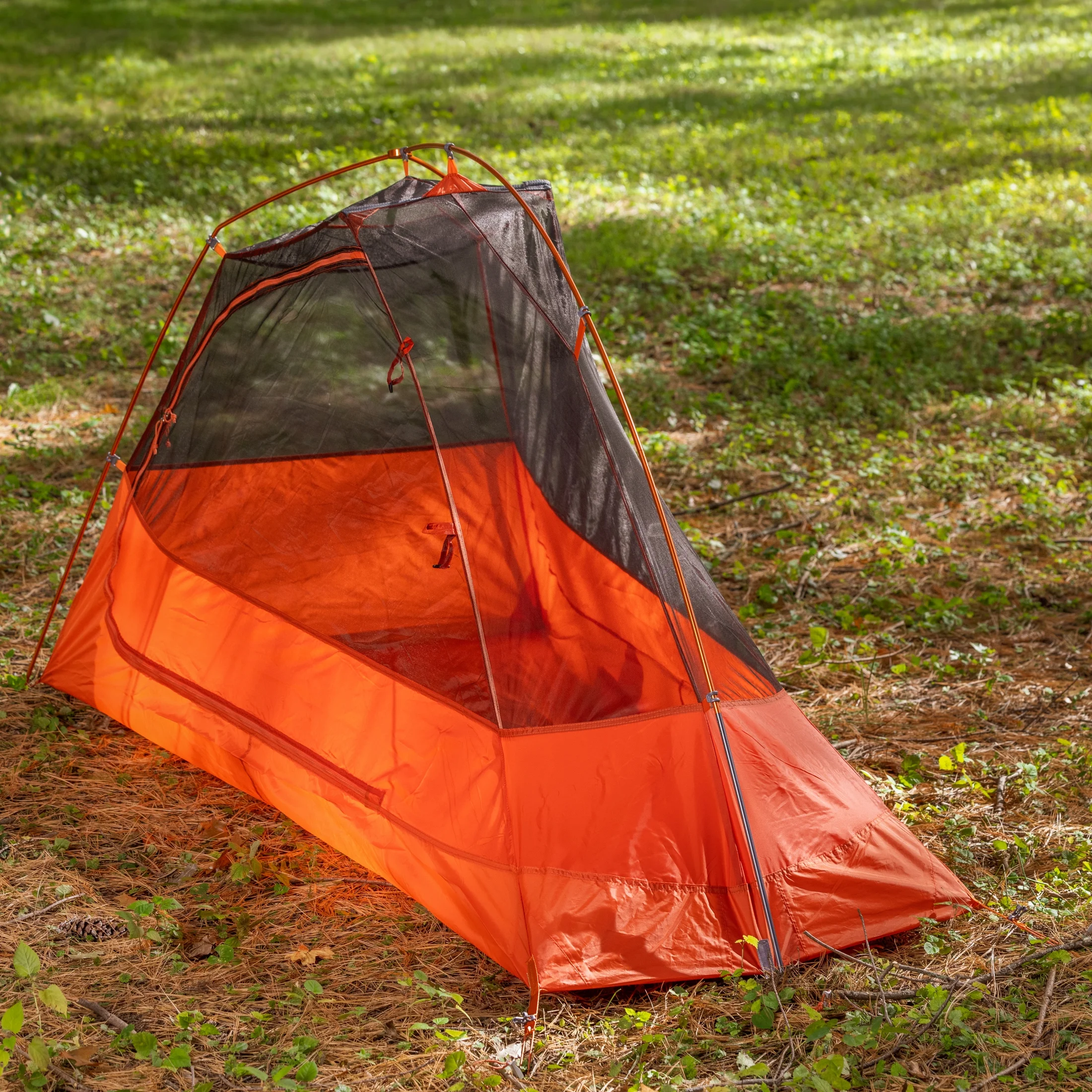 Ozark Trail 1-Person Lightweight Backpacking Tent, 82 in. x 51 in., 3.65 lb. Carry Weight, Orange - Womvr