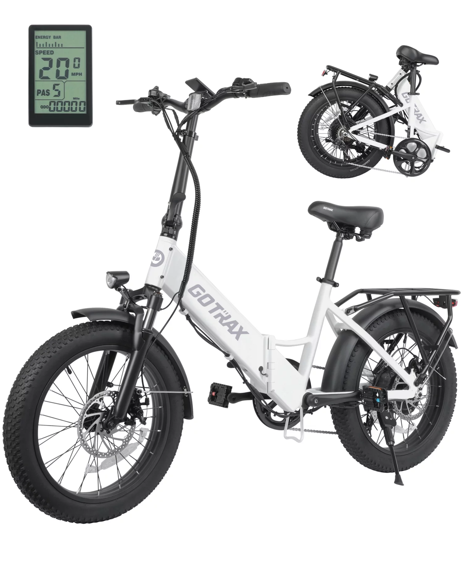 F2 Electric Bike for Adults, 500W/48V/20mph/20
