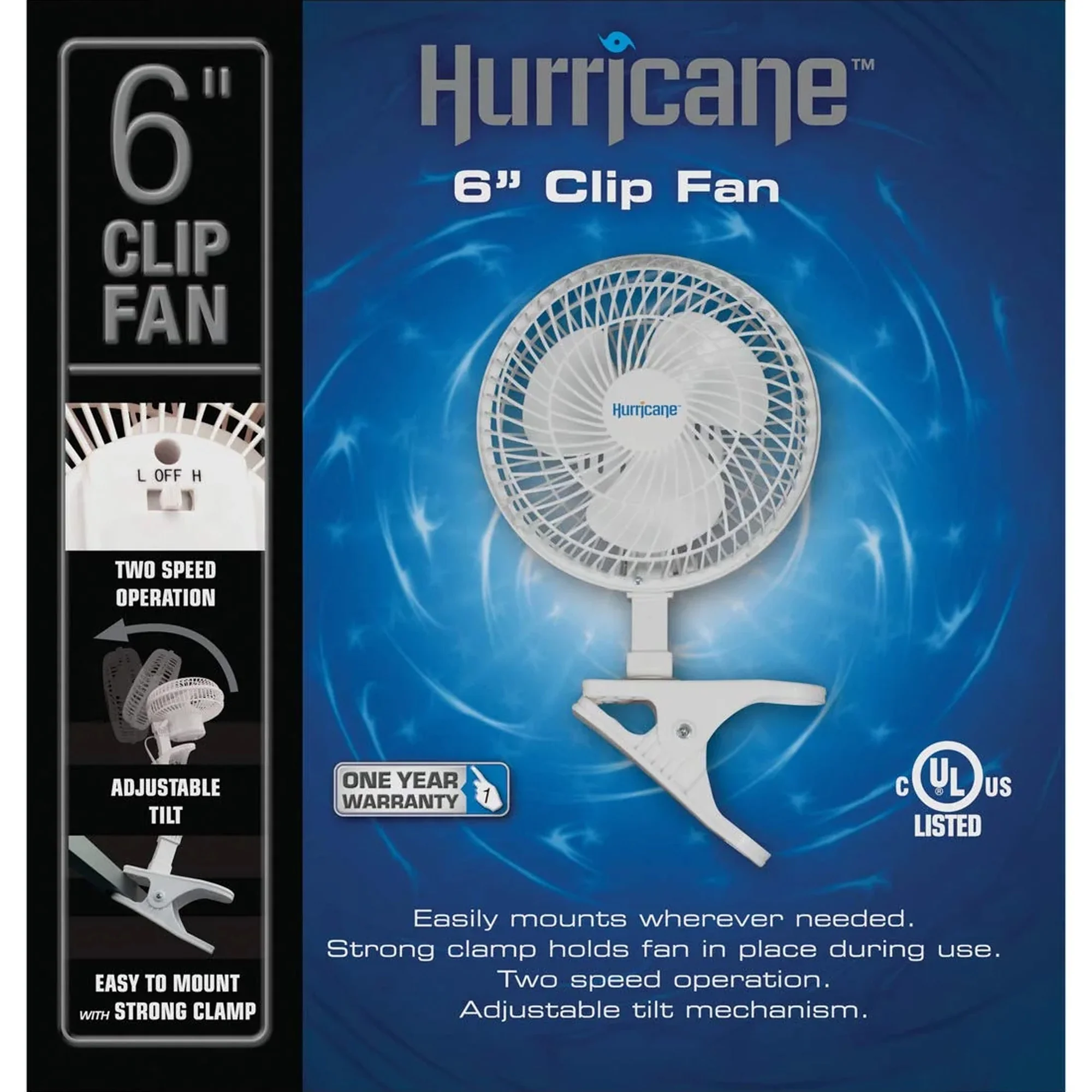 Hurricane Supreme 18 Inch Oscillating Wall Mount Fan, White - Womvr