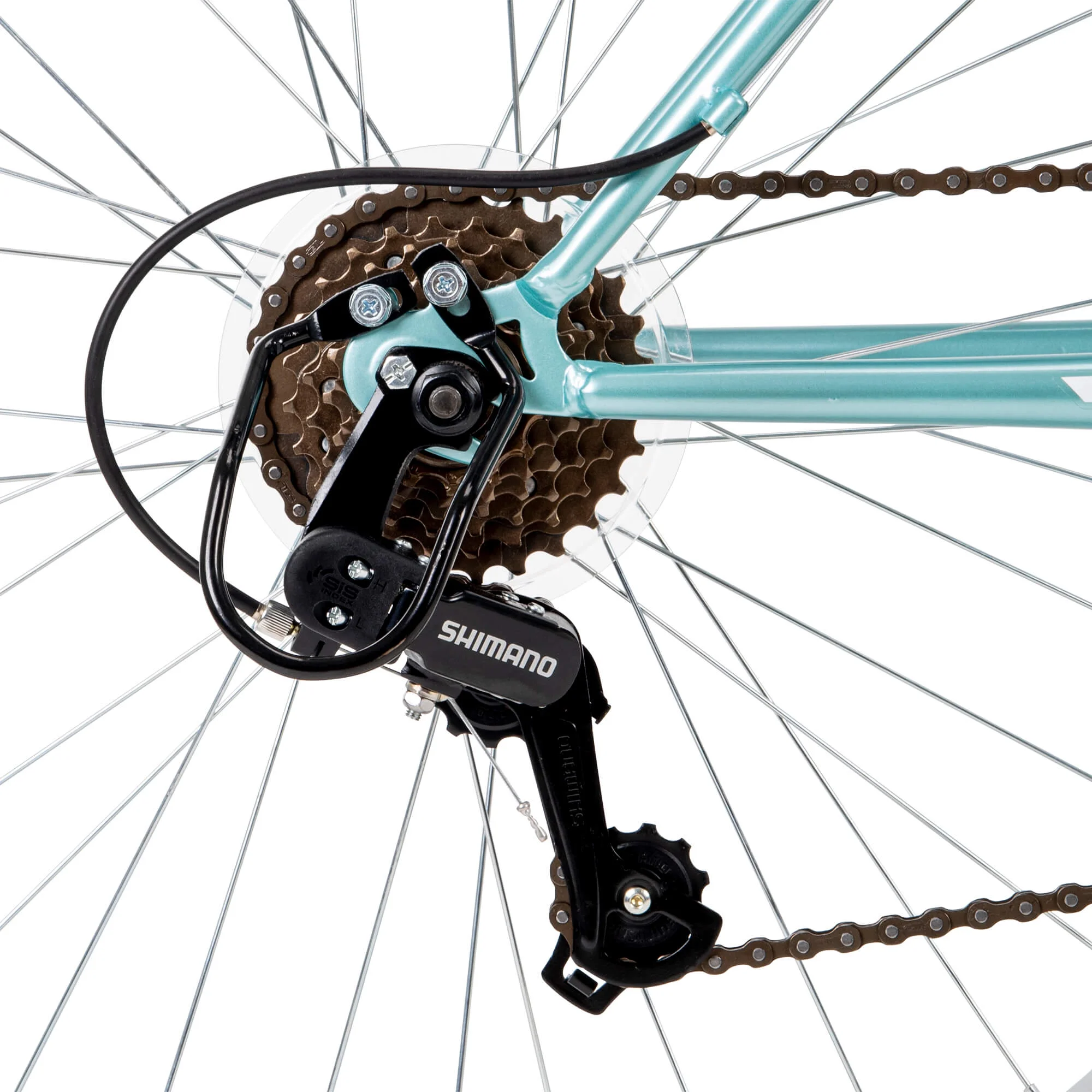 Huffy 26” Rock Creek Women's 18-Speed Mountain Bike, Mint - Womvr