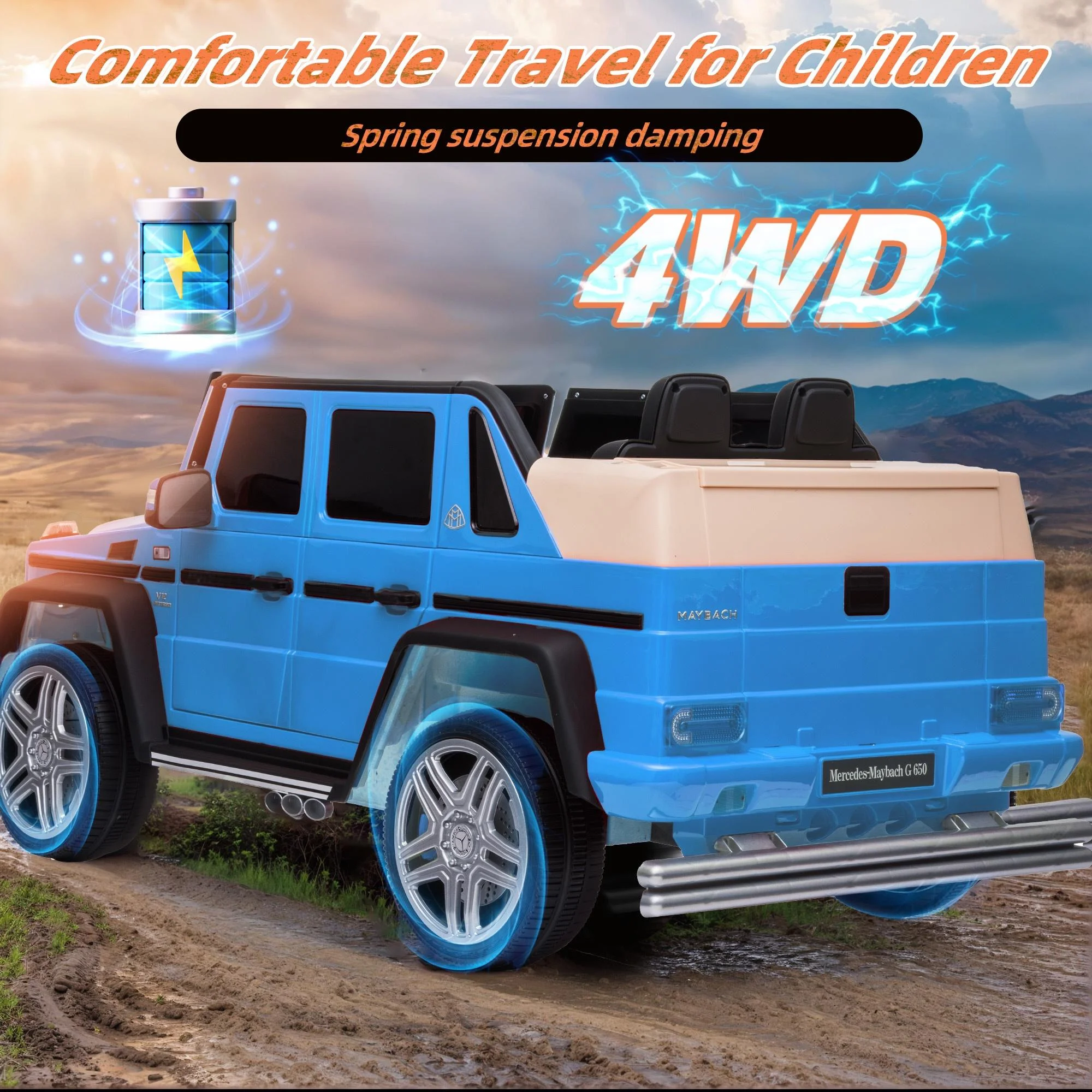 24V Ride on Car with Remote Control for Kids Mercedes Benz Ride on Car Toy for Boys and Girls 3-6 Years Old, Electric Vehicle, Bluetooth, LED Light, White - Womvr