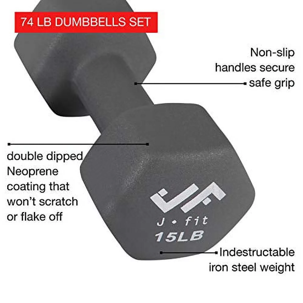 74 lb dumbbell set w/steel stand - Womvr