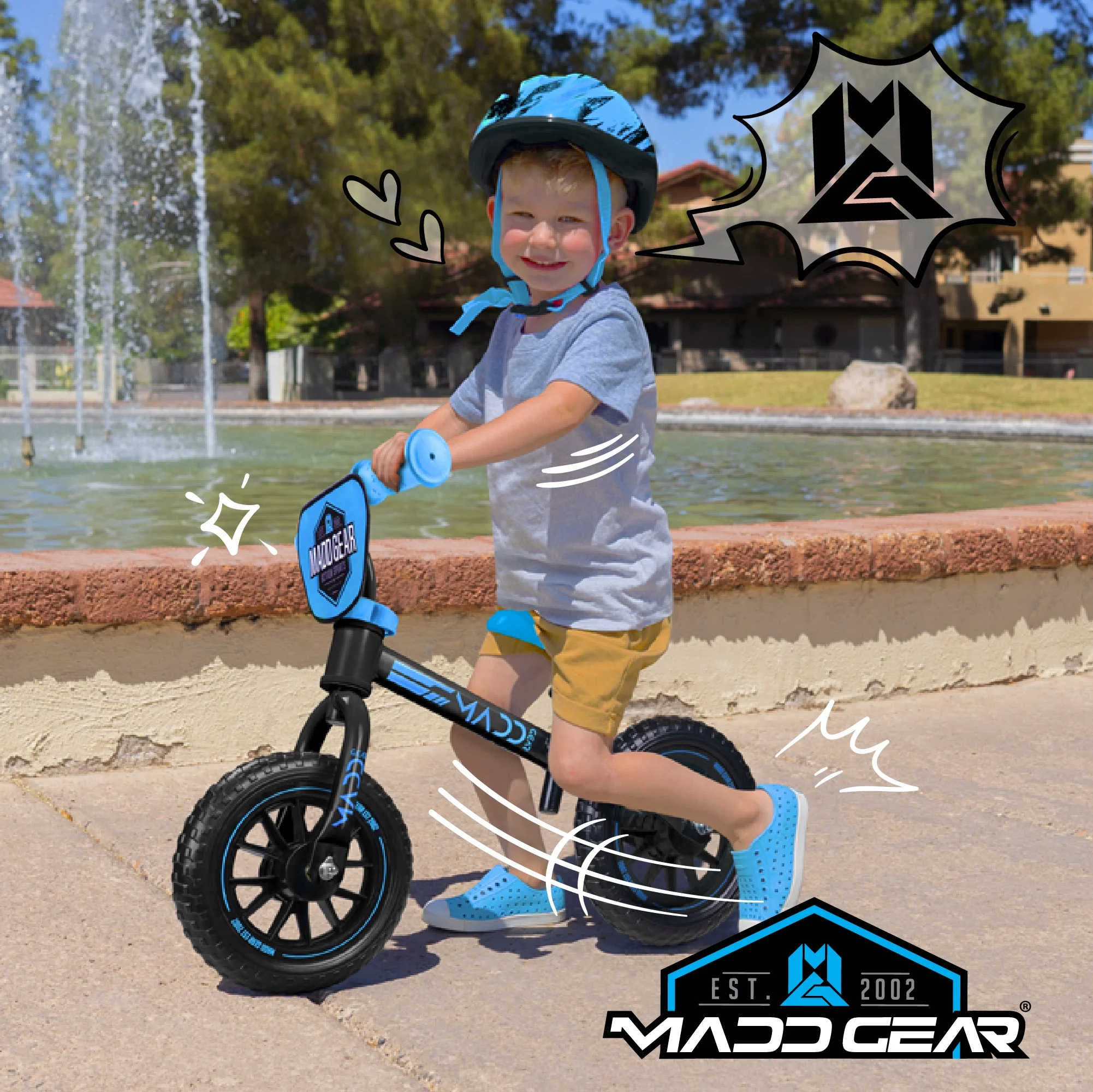 Madd Gear 10-inch Toddlers Balance Bike Lightweight Training Bike - Womvr
