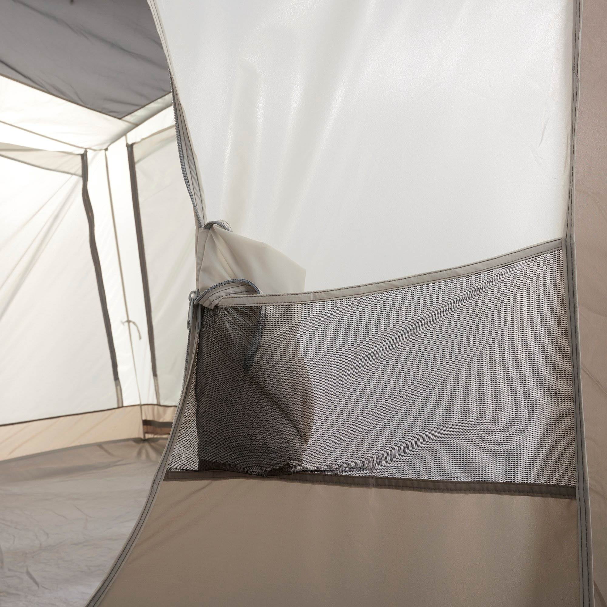 Wenzel Klondike 8-Person Large Outdoor Camping Tent with Screen Room, Brown - Womvr