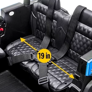 TOKTOO 24V Ride on Car, 4WD Powered Ride on UTV with Remote Control & Trunk Storage Space,  1 Seater Kid Car for Boys Girls -Blue - Womvr