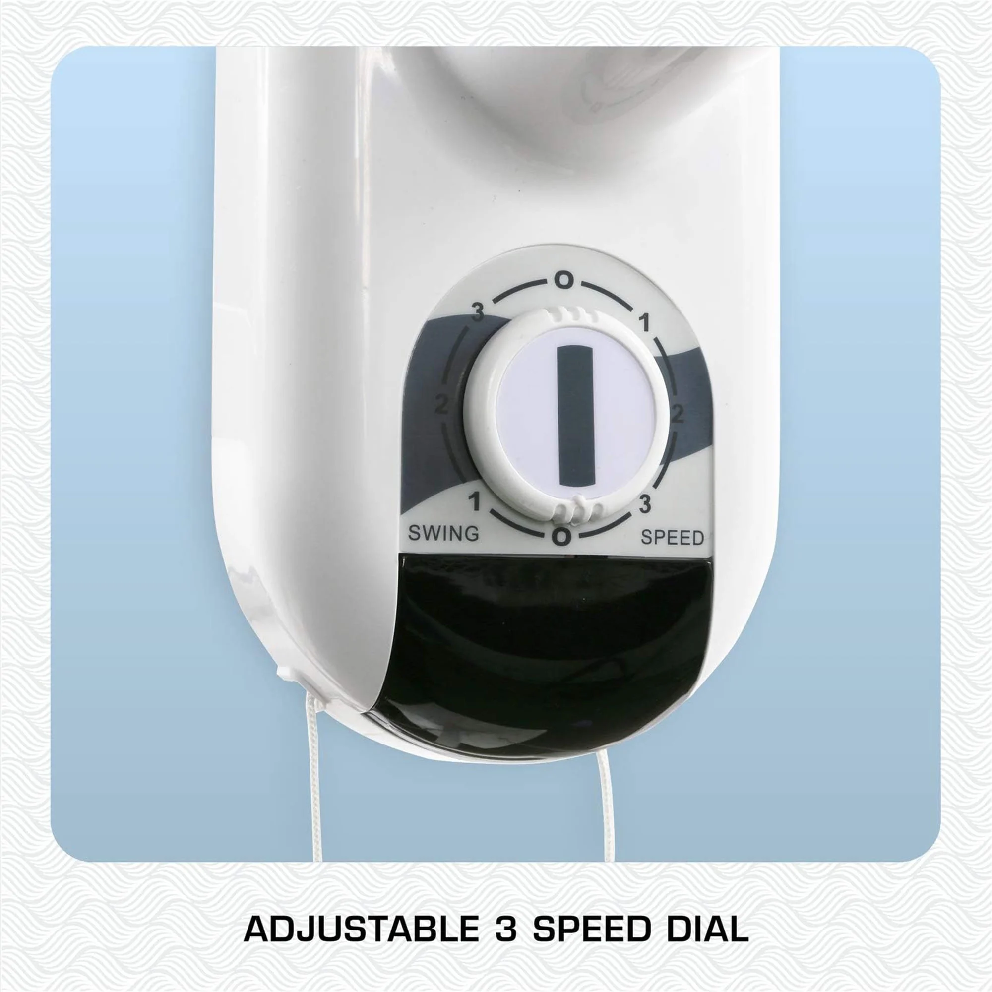 Hurricane Supreme 18 Inch Oscillating Wall Mount Fan, White - Womvr