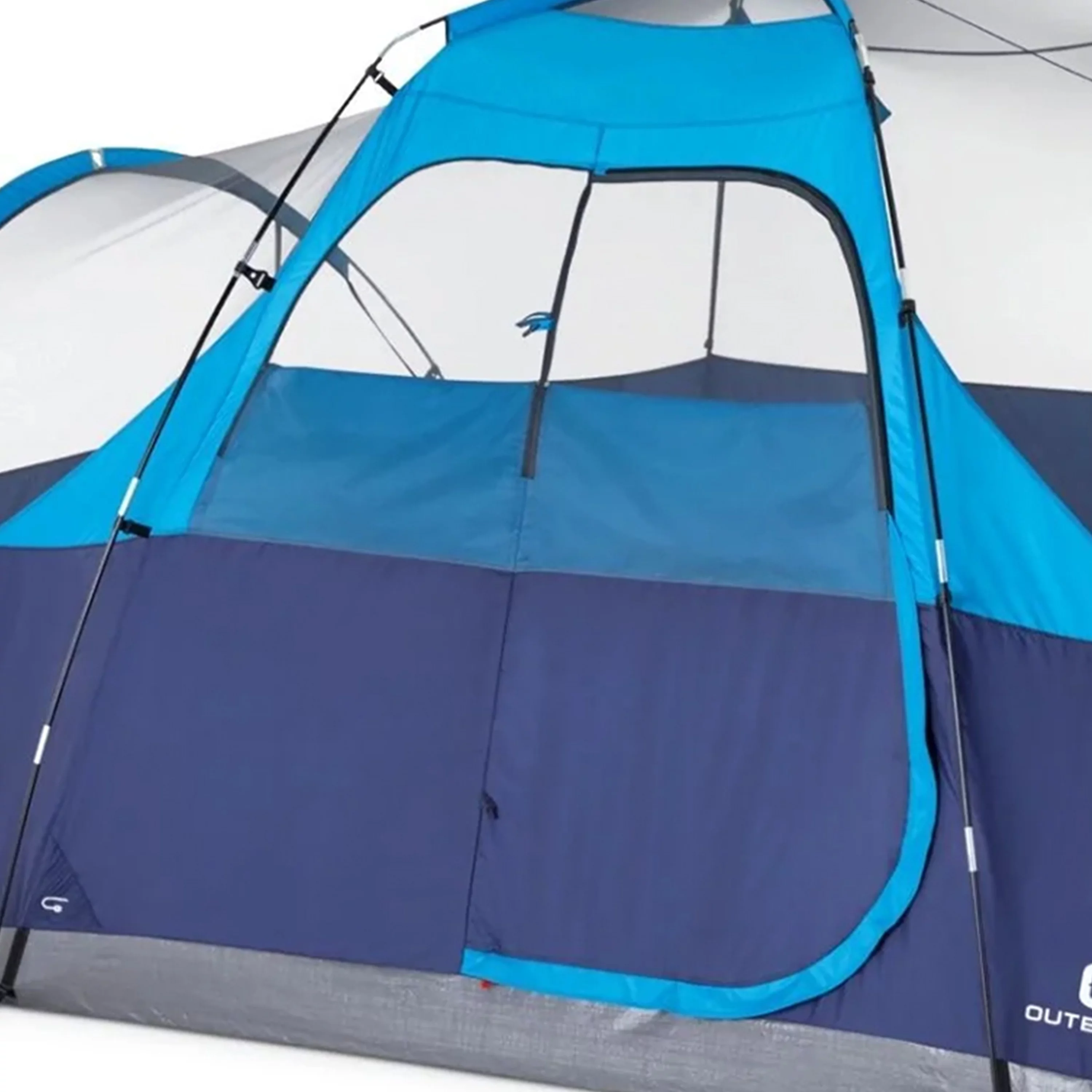 Outbound 8 Person 3 Season Easy Up Dome Tent with Room Divider & Rainfly - Womvr