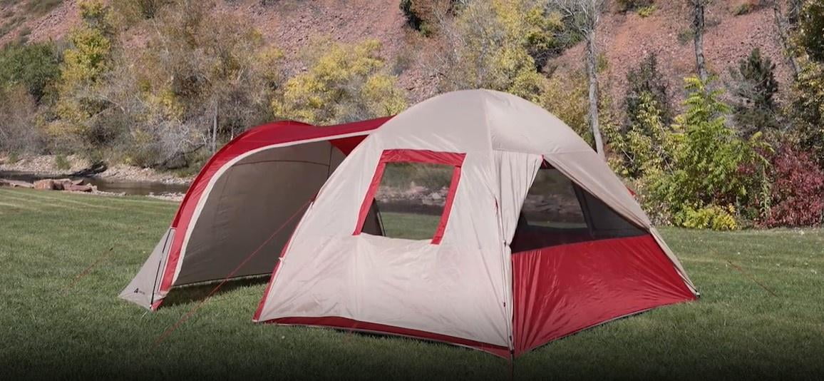 Ozark Trail 6 Person Dome Tent with Sitting Area - 15 ft. x 11 ft. - Carry Weight - 21.38 lbs. - Womvr