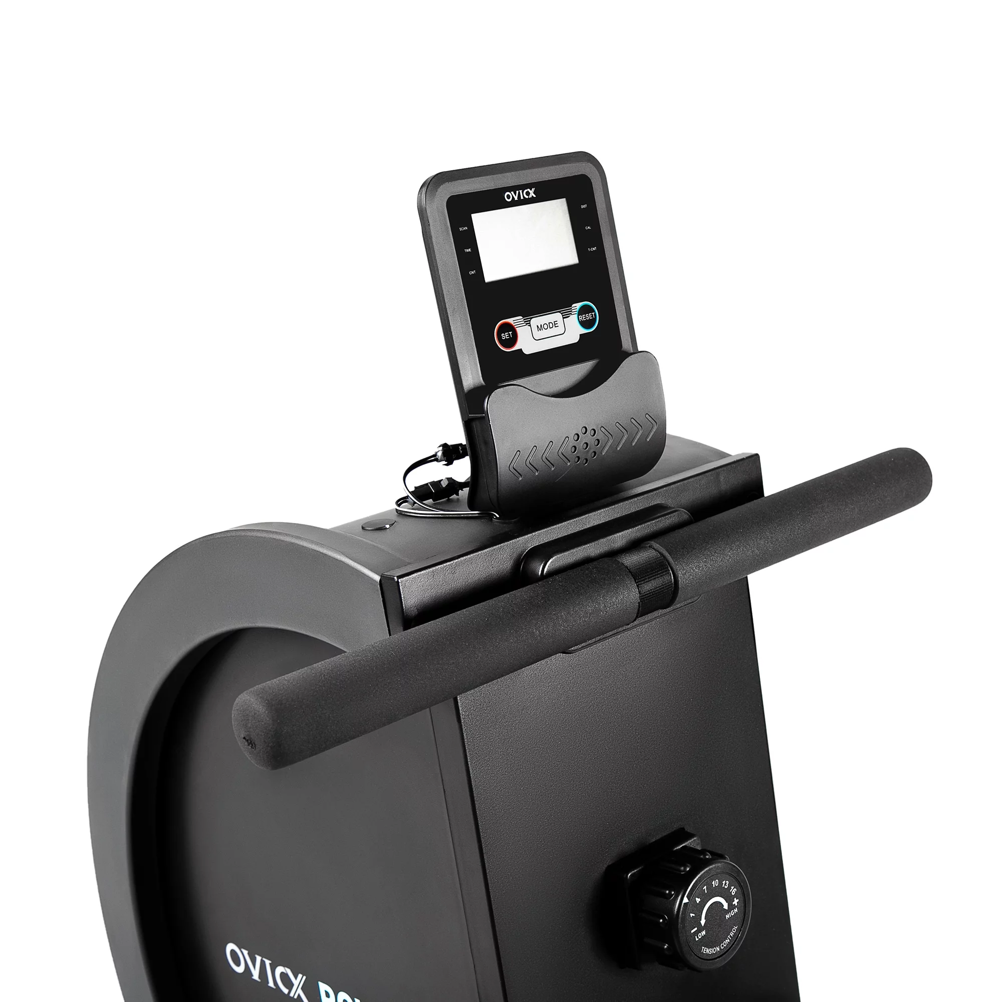 OVICX R100 Foldable Home Rower w/ Adjustable Foot Plate & Extra Long Track - Womvr