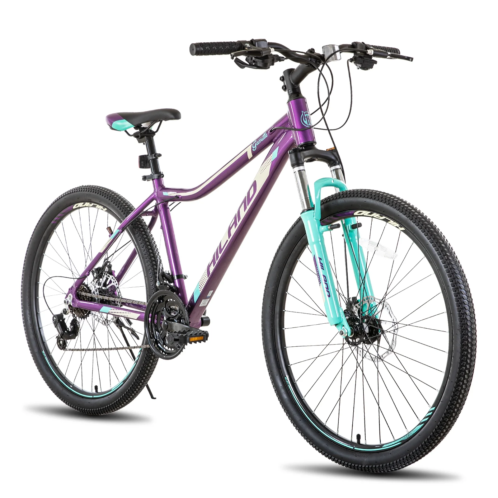 Hiland Mountain Bike for Woman, Shimano 21 Speed 26 inch Wheels Mountain Bicycle, Mint Green - Womvr