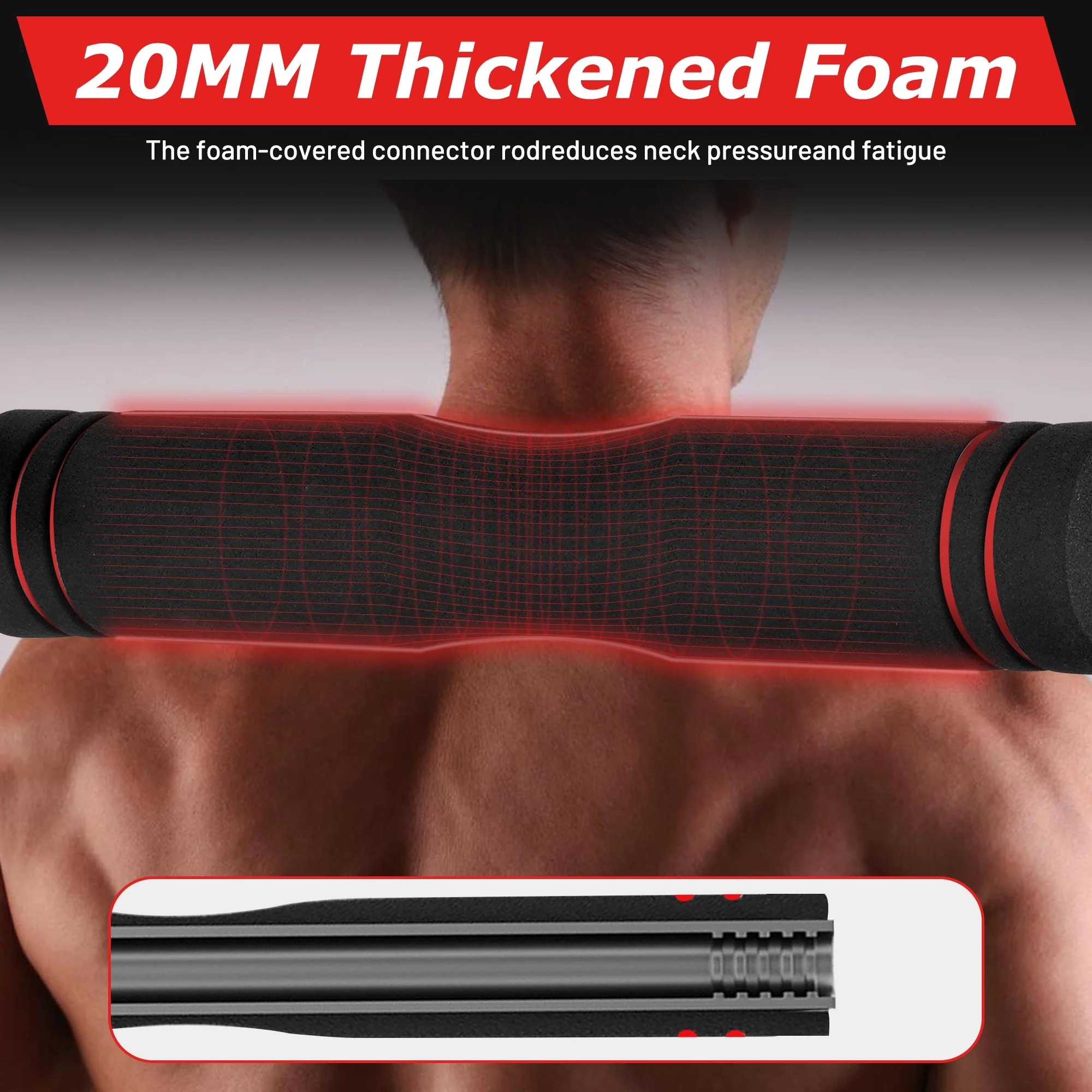 ARVAKOR 66Lbs Adjustable Dumbbells Set, 3 in 1 Free Weight Set as Barbell, Push up Stand, Fitness Exercises for Men/Women, Red - Womvr