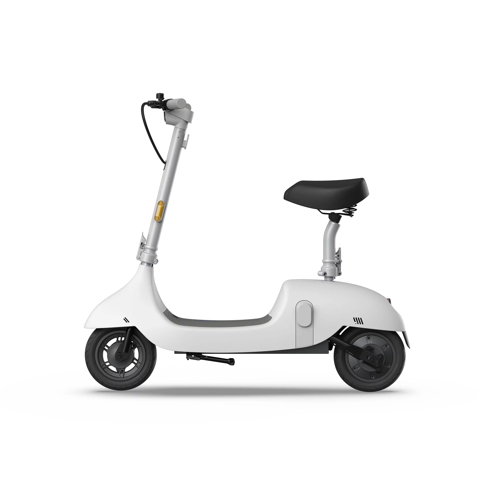 OKAI Ceetle Pro Electric Scooter with Foldable Seat w/35 Miles Operating Range & 15.5mph Max Speed - White - Womvr