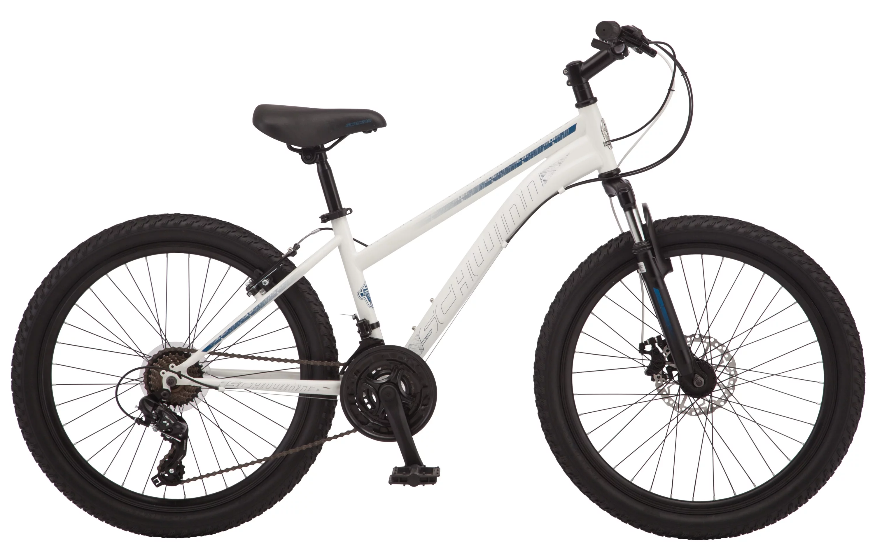 Schwinn Sidewinder Mountain Bike, 24-inch Wheels, 21 Speeds, Black / Teal - Womvr