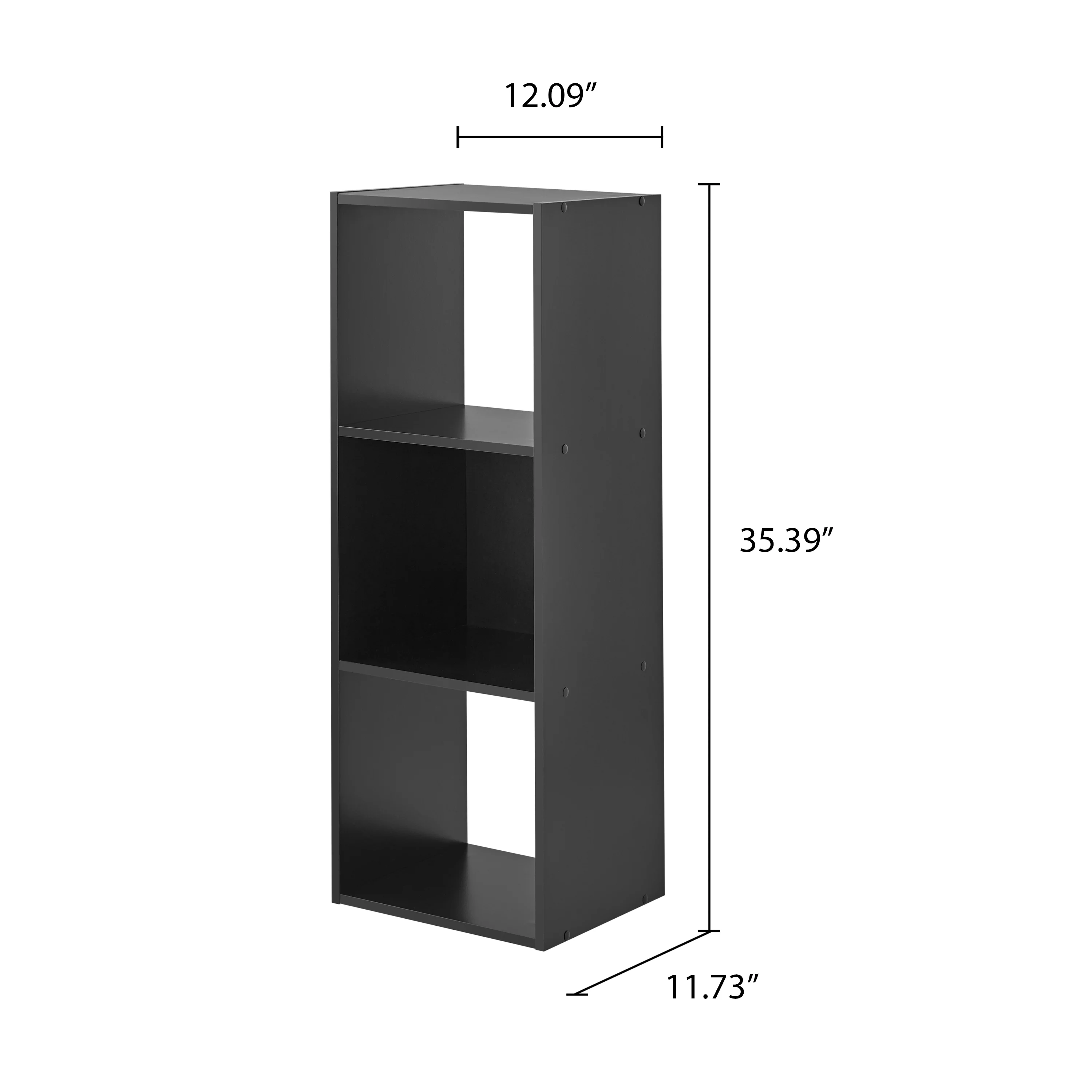 Mainstays 3-Cube Storage Organizer, Black - Womvr